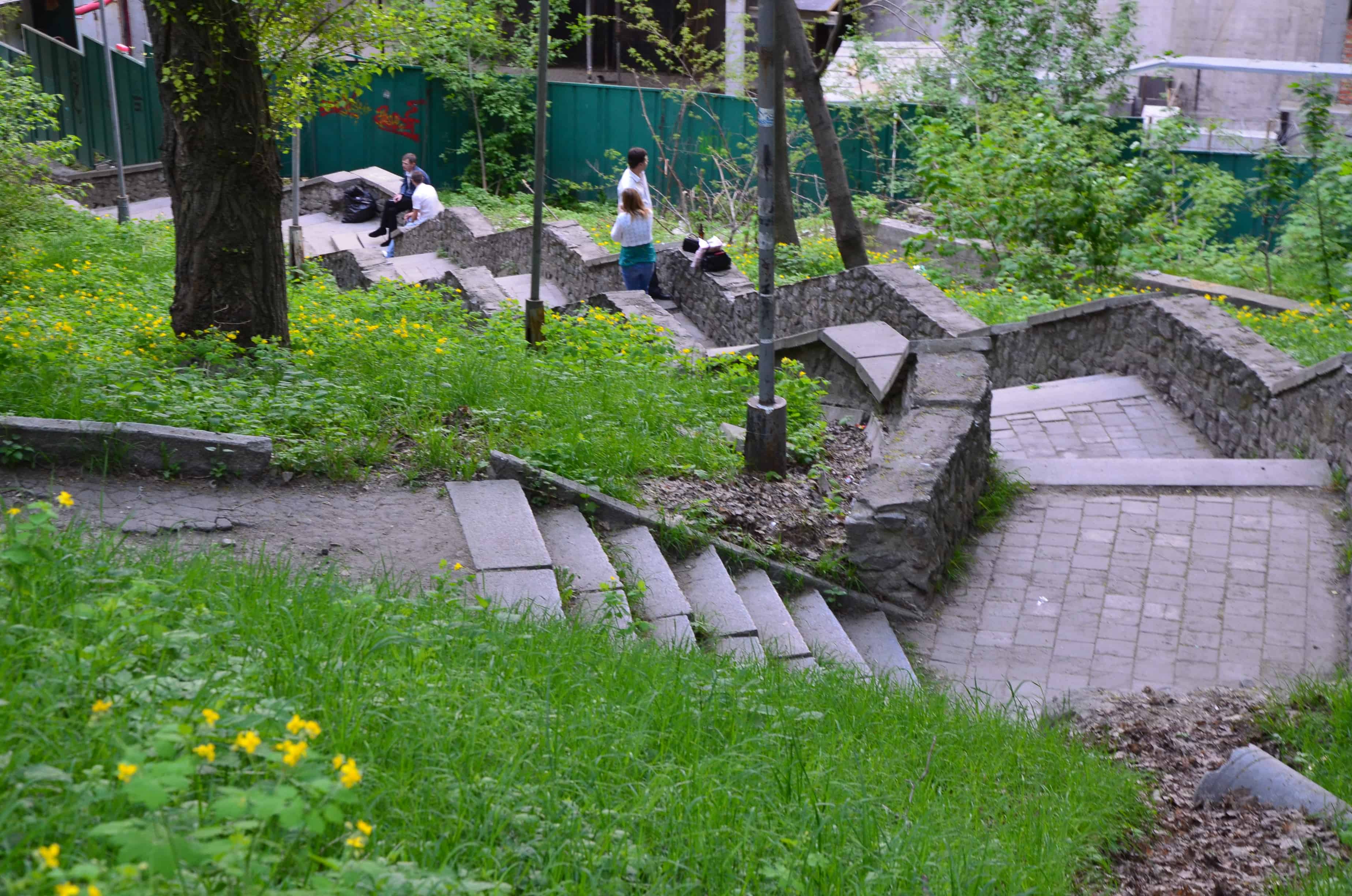 St. Andrew's Steps at Volodymyr's Hill in Kyiv, Ukraine