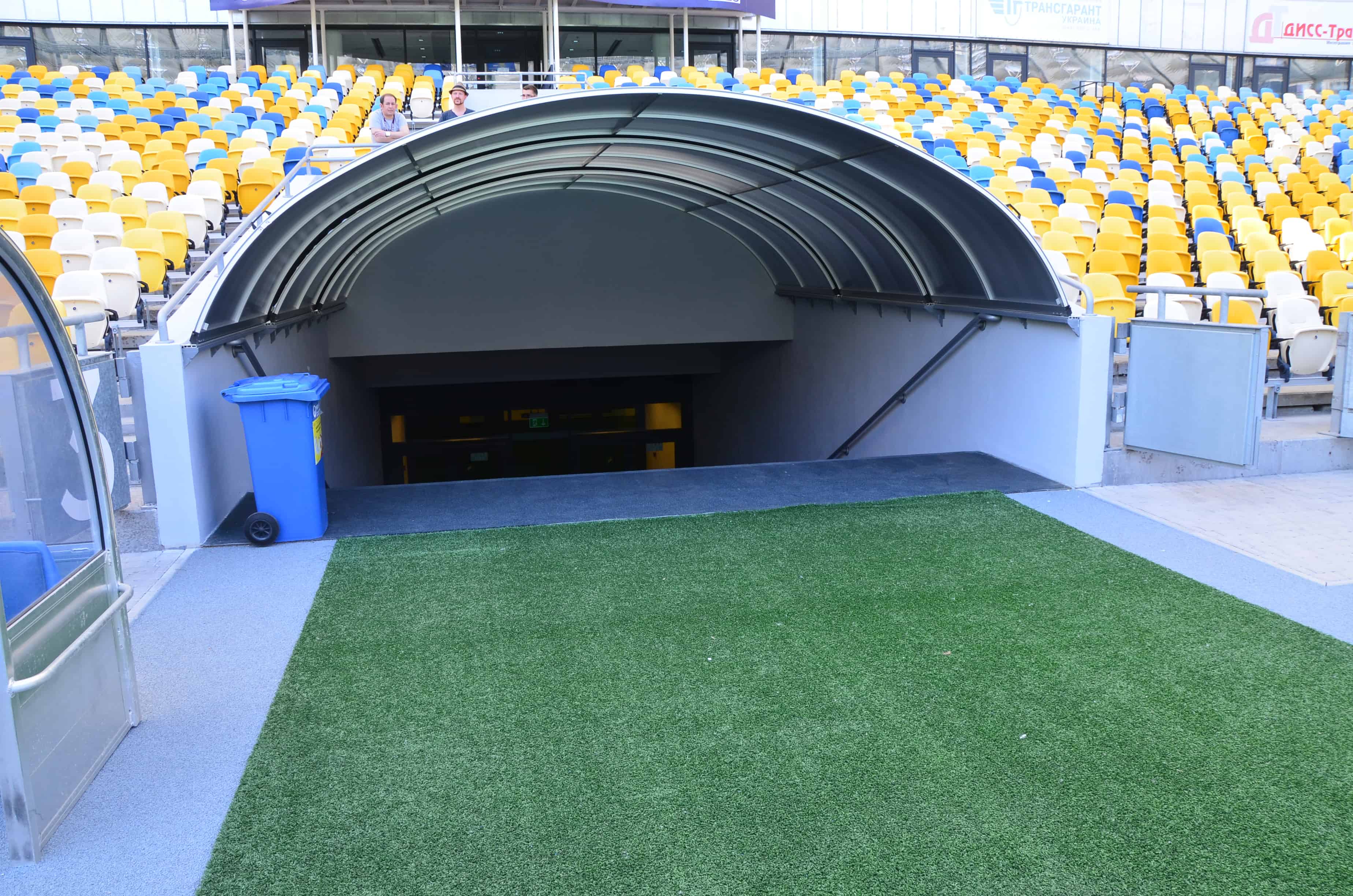 Tunnel at Olimpiyskiy National Sports Complex in Kyiv, Ukraine