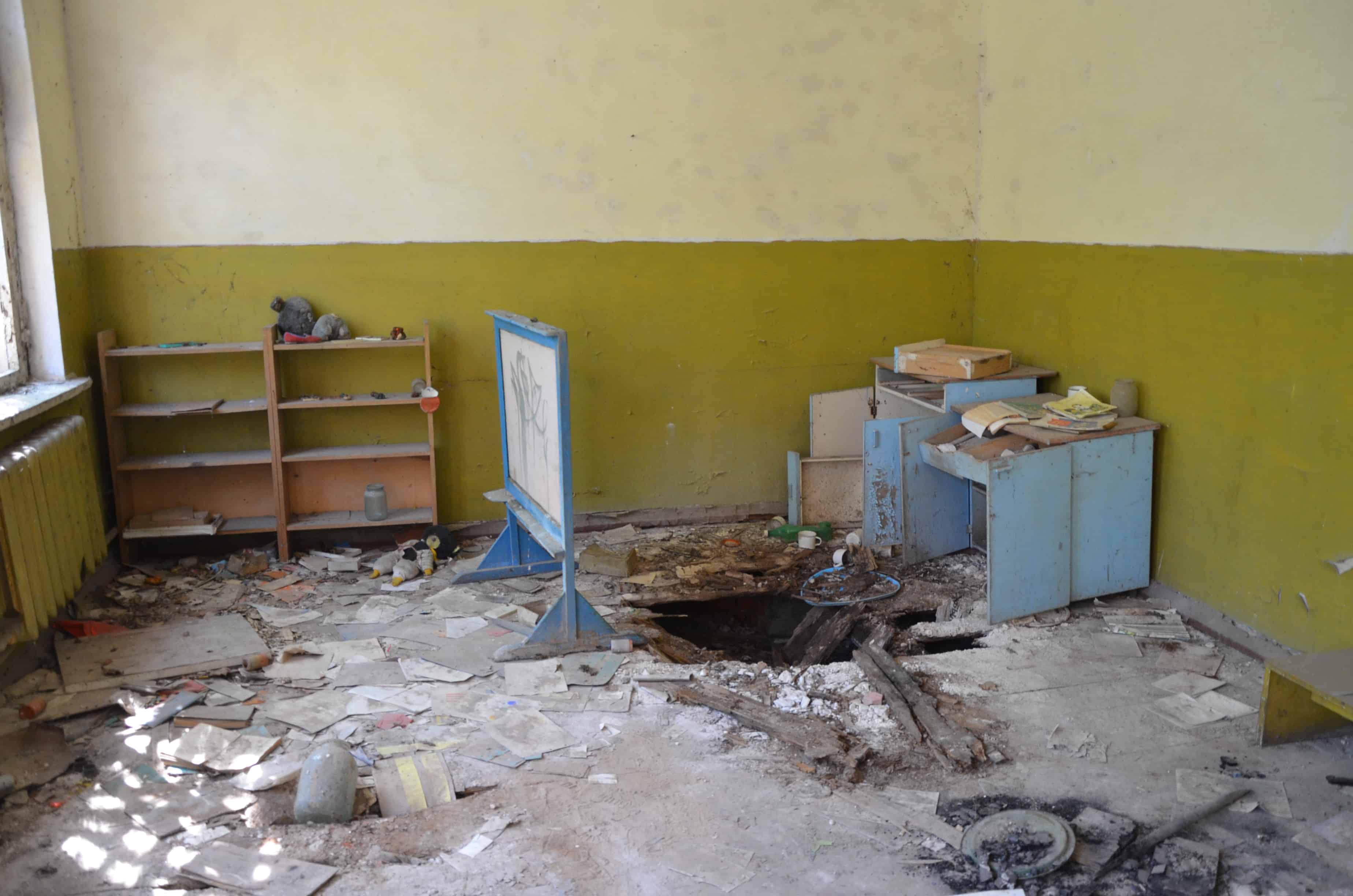 Kopachi Kindergarten in Chernobyl Exclusion Zone, Ukraine