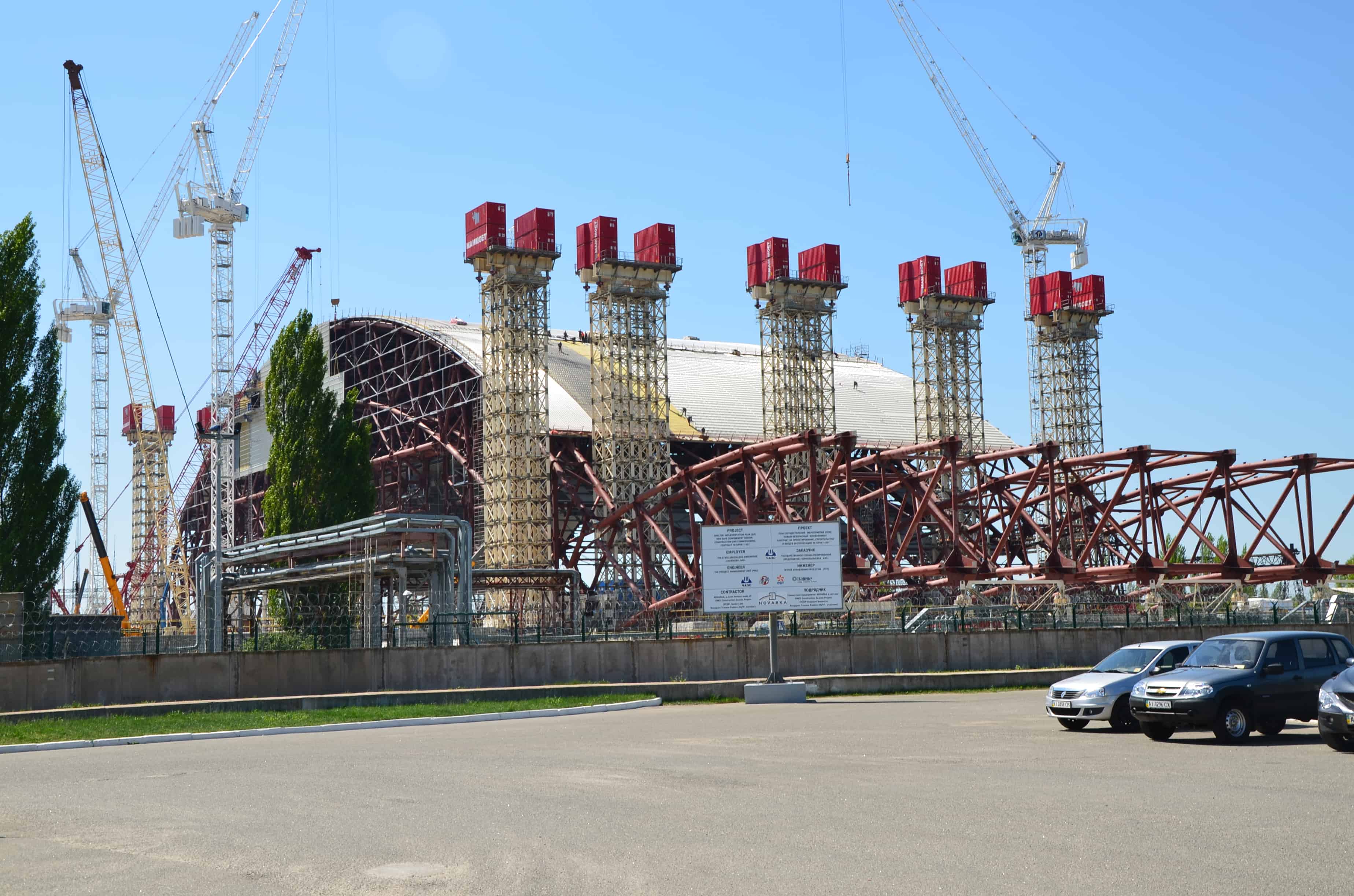 Chernobyl New Safe Confinement at Chernobyl Nuclear Power Plant in Chernobyl Exclusion Zone, Ukraine