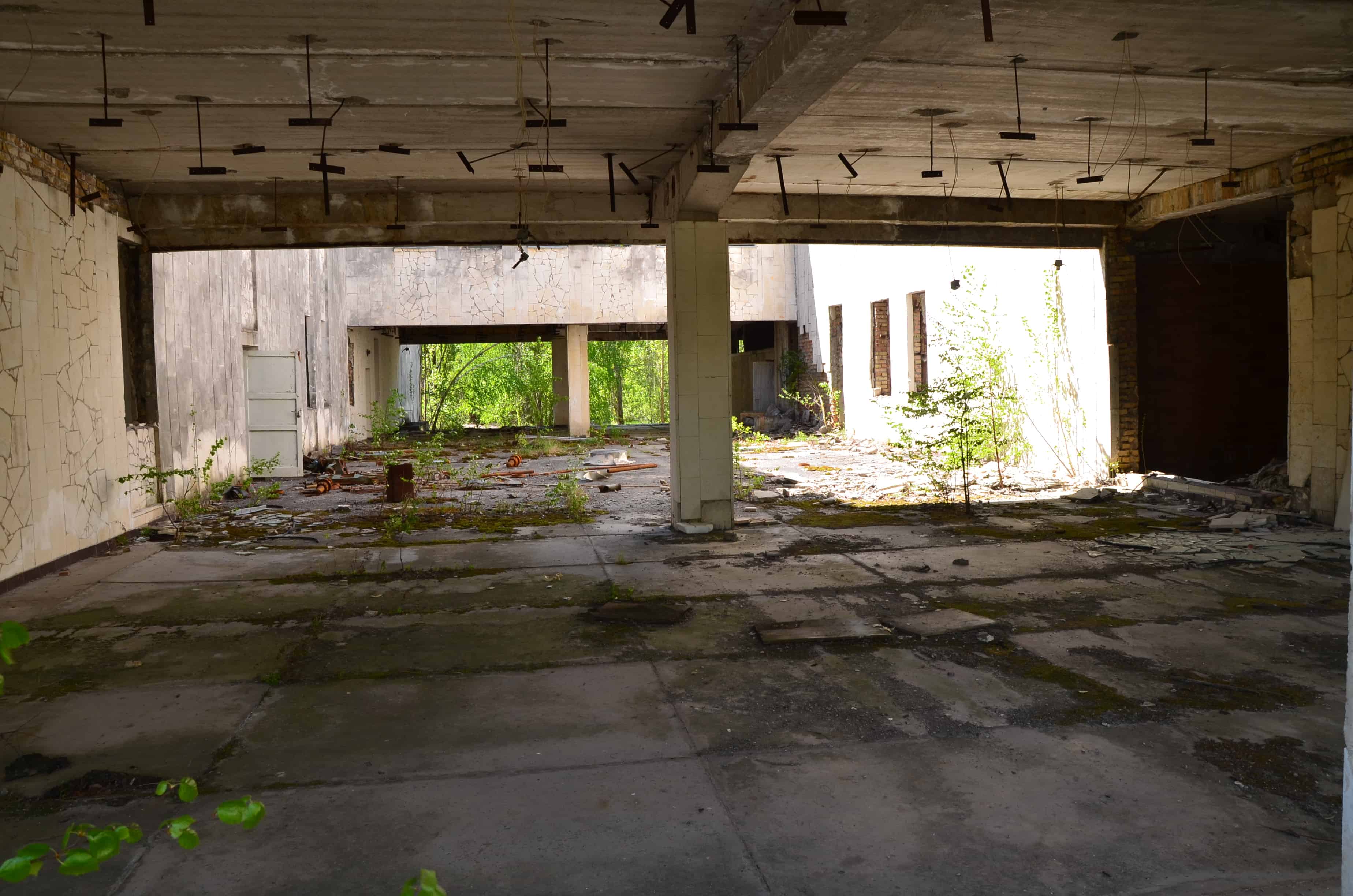 Shopping center in Pripyat, Chernobyl Exclusion Zone, Ukraine
