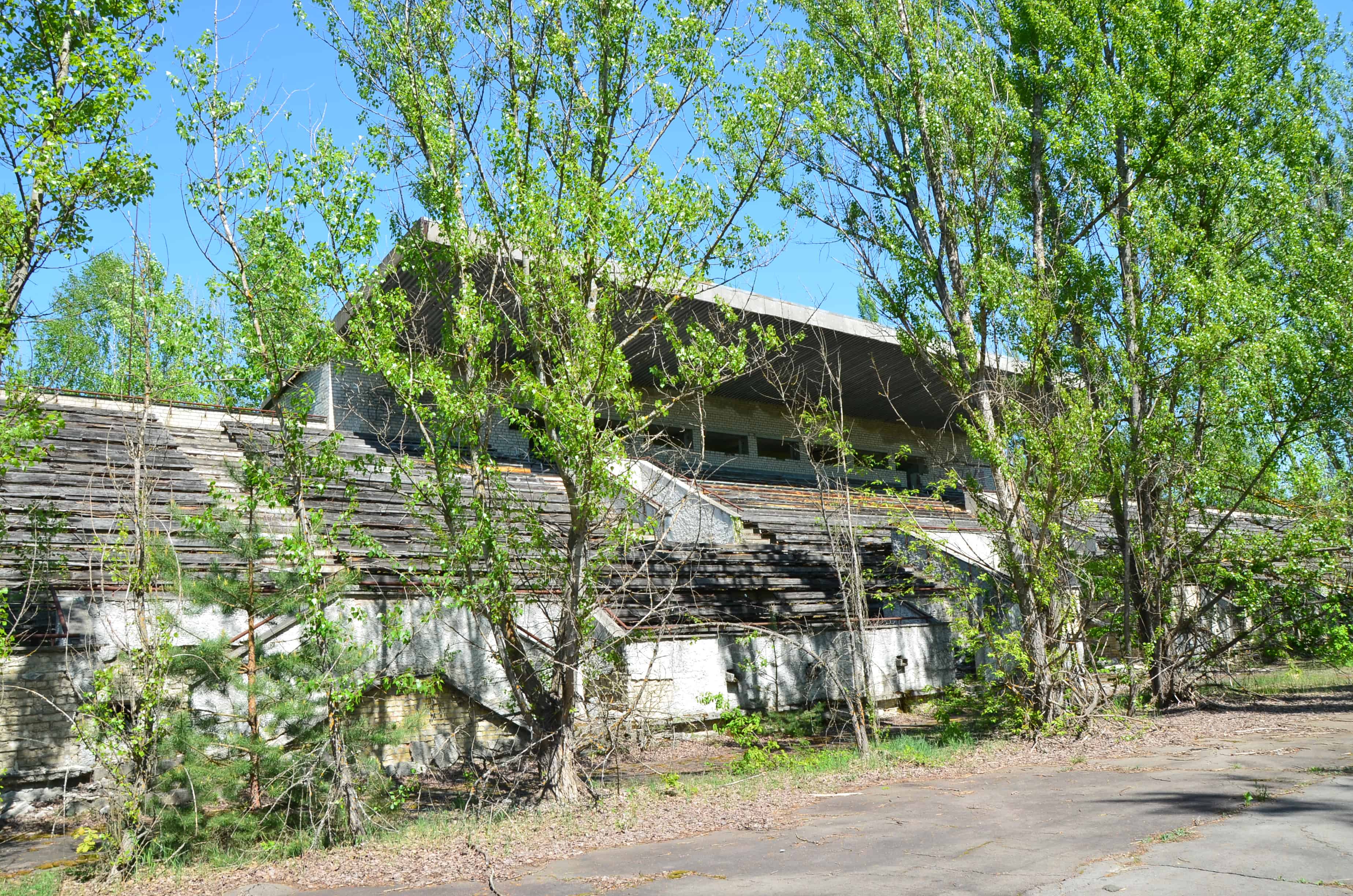 Stadium "Avangard" in Pripyat, Chernobyl Exclusion Zone, Ukraine
