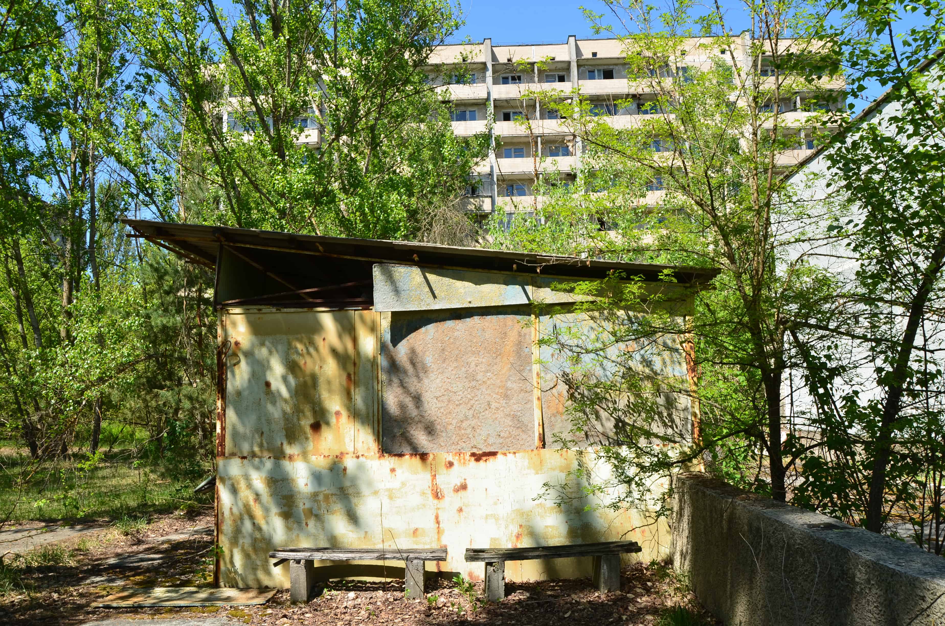 Vegetable stand in Pripyat, Chernobyl Exclusion Zone, Ukraine