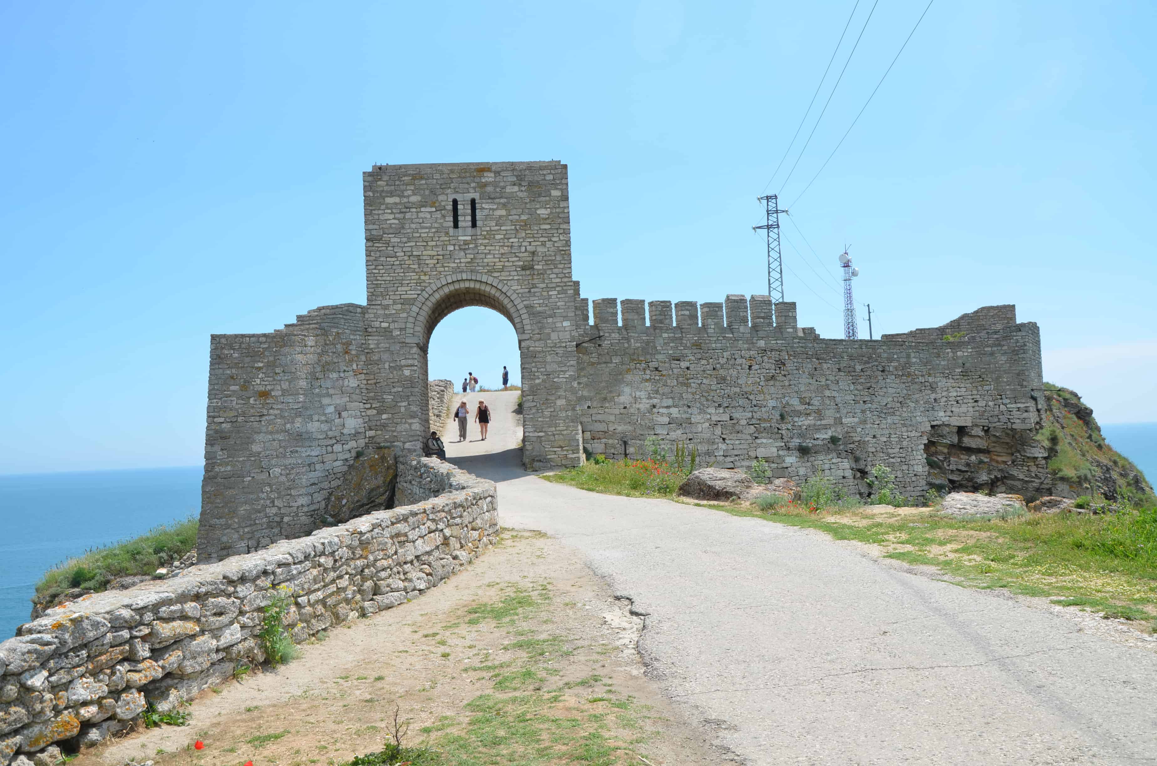 Approaching the third defensive wall at Kaliakra, Bulgaria