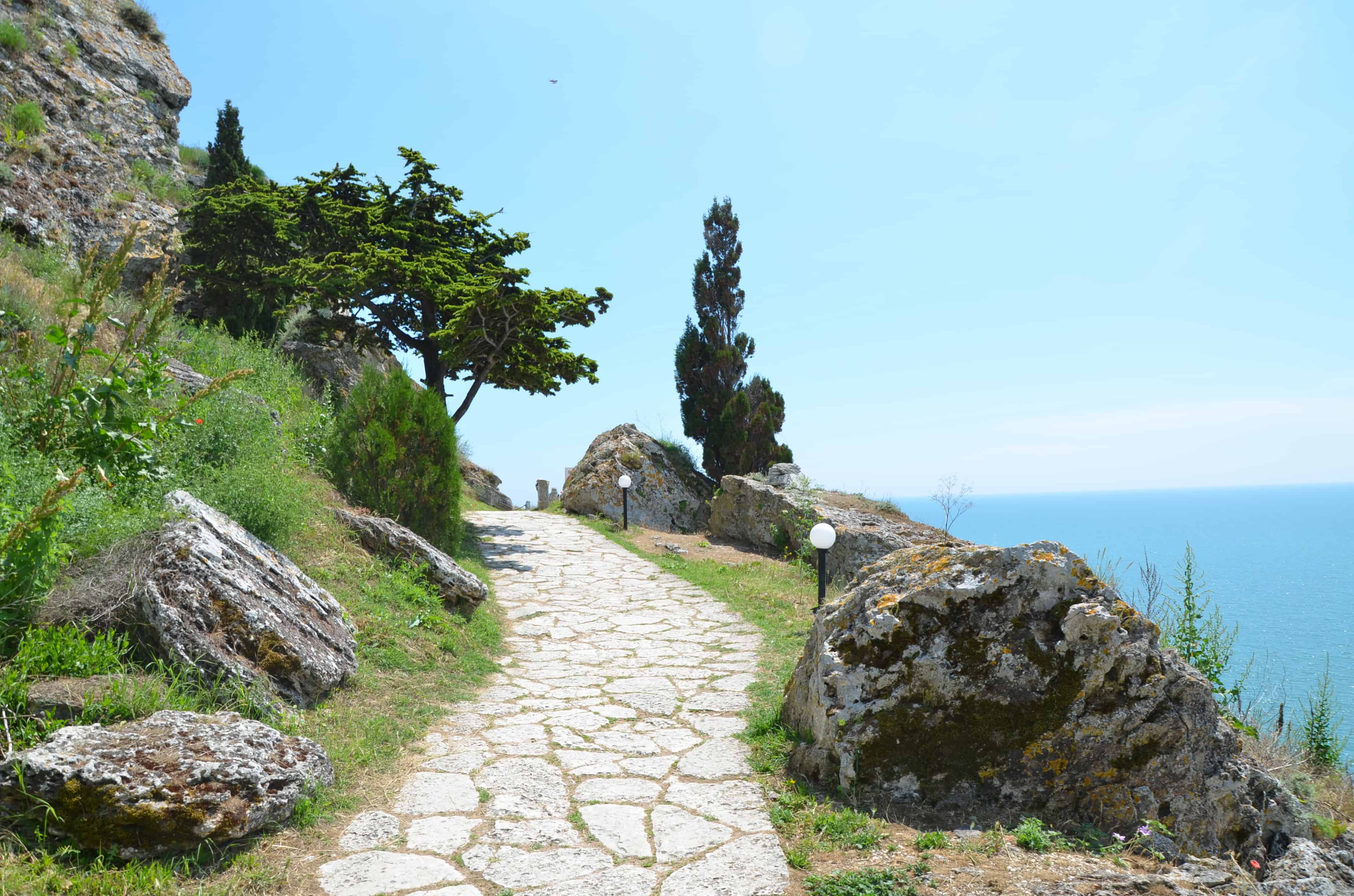 The path to the end of the cape at Kaliakra, Bulgaria