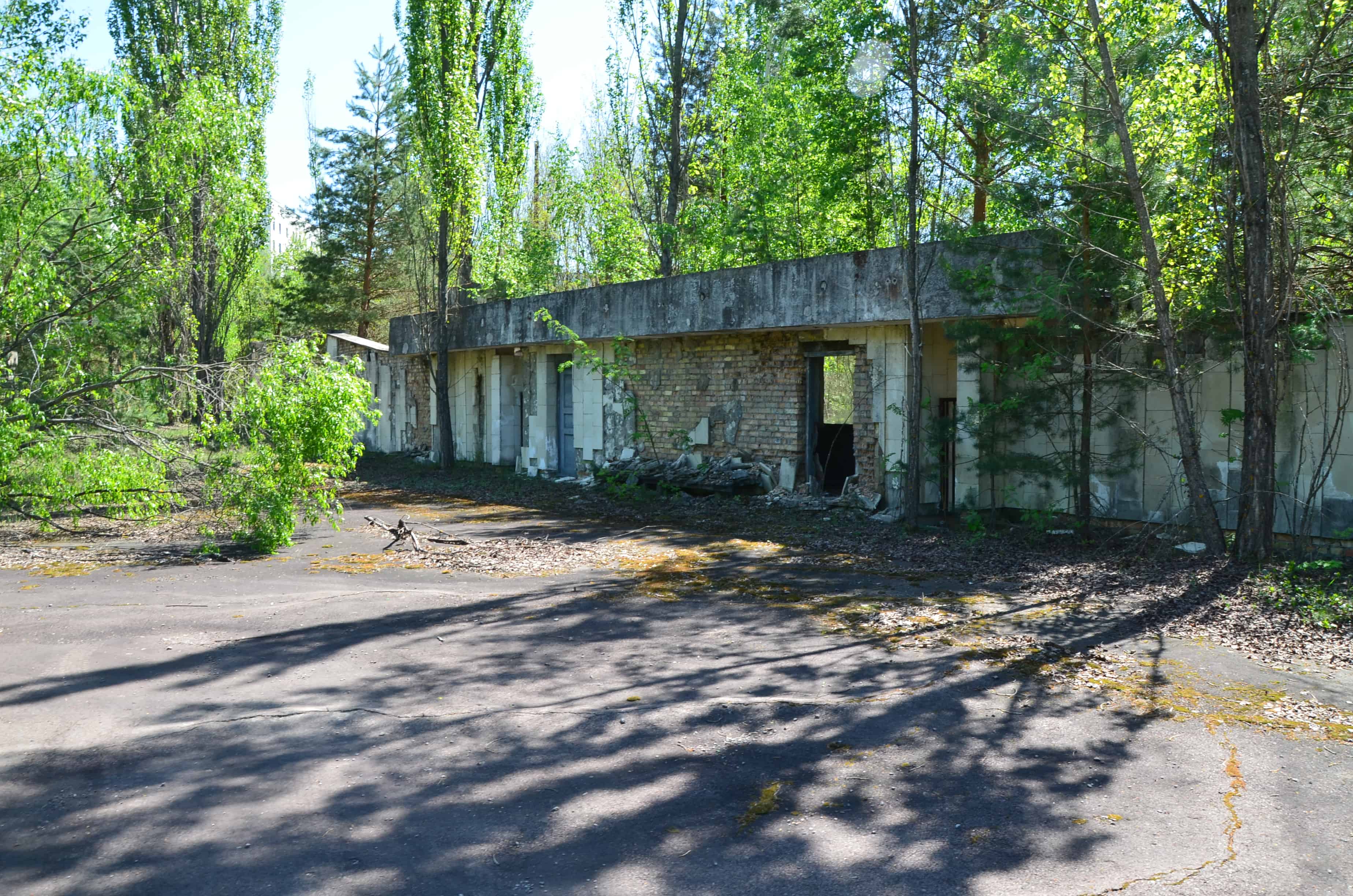 Gates at Stadium "Avangard" in Pripyat, Chernobyl Exclusion Zone, Ukraine