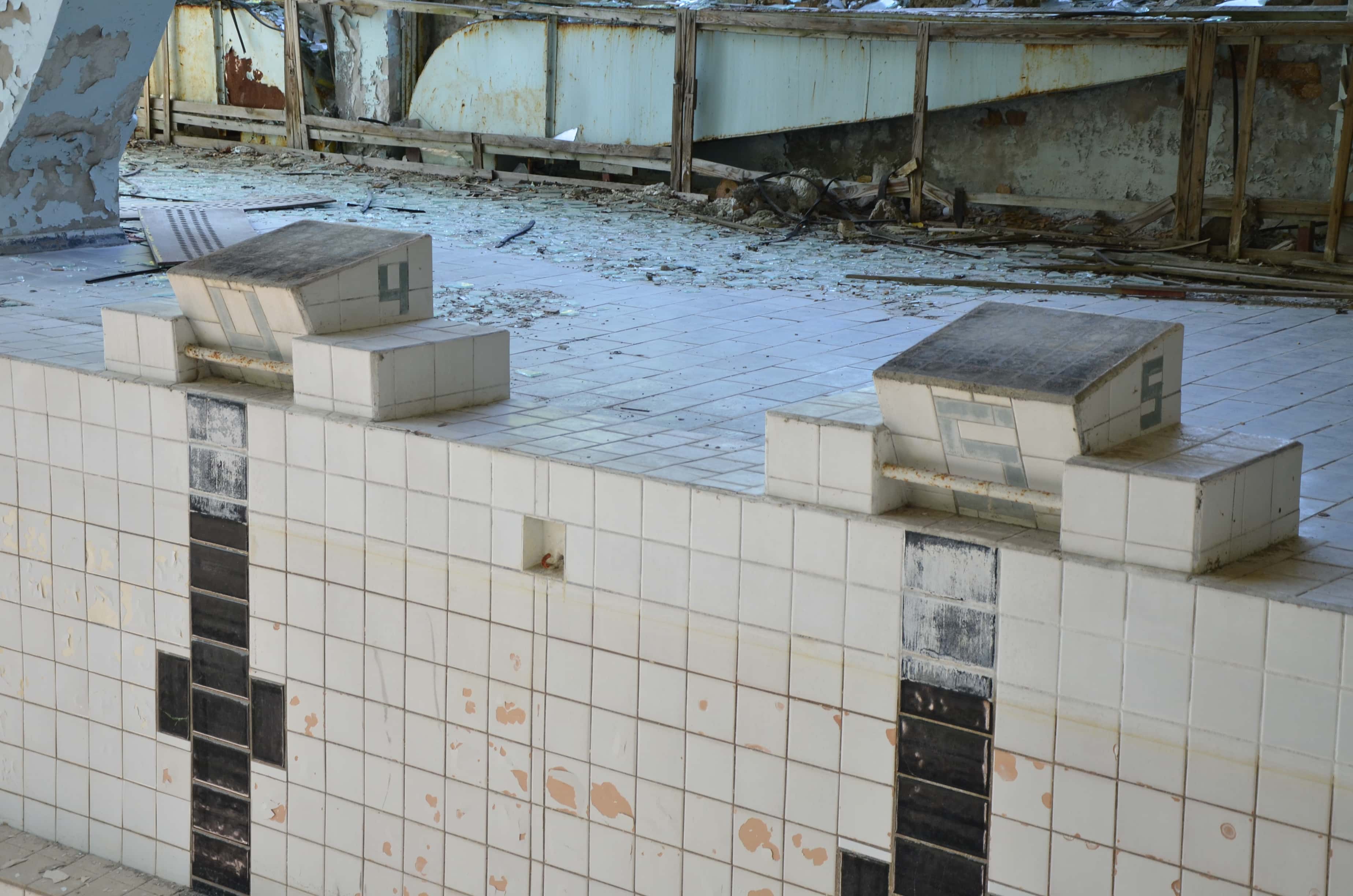 Public Pool "Lazurny" in Pripyat, Chernobyl Exclusion Zone, Ukraine