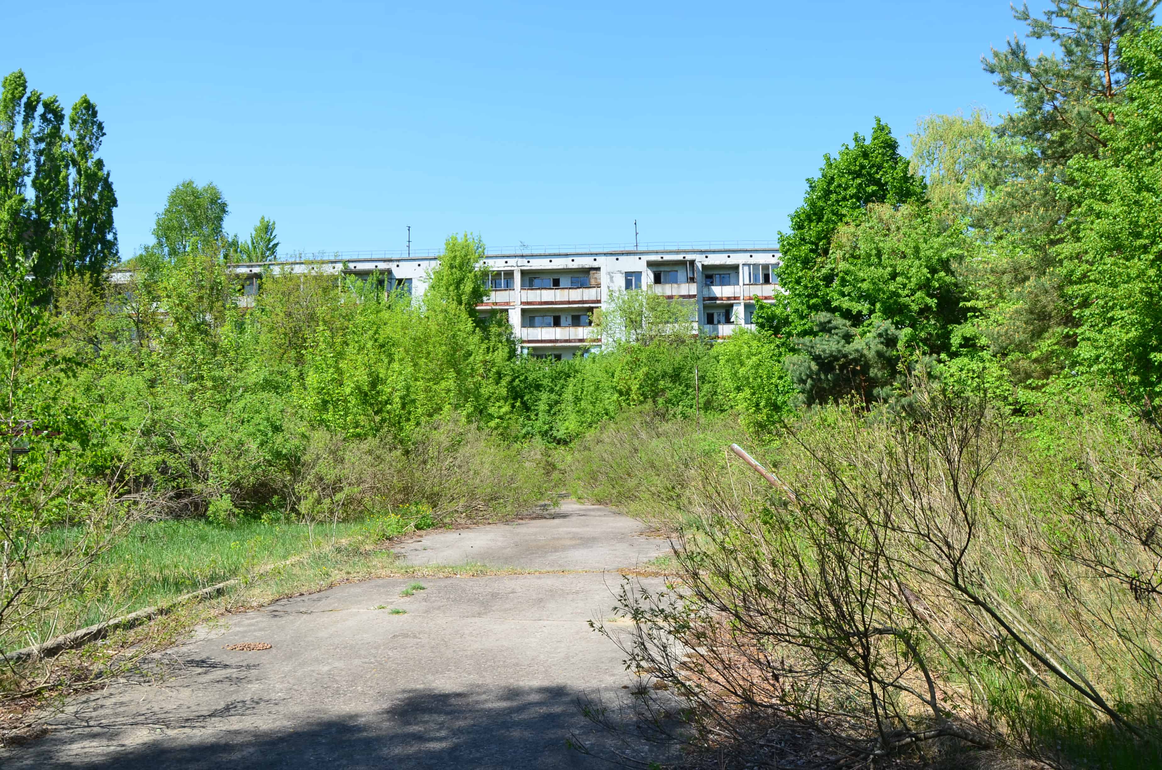 13 Sportivnaya Street in Pripyat, Chernobyl Exclusion Zone, Ukraine