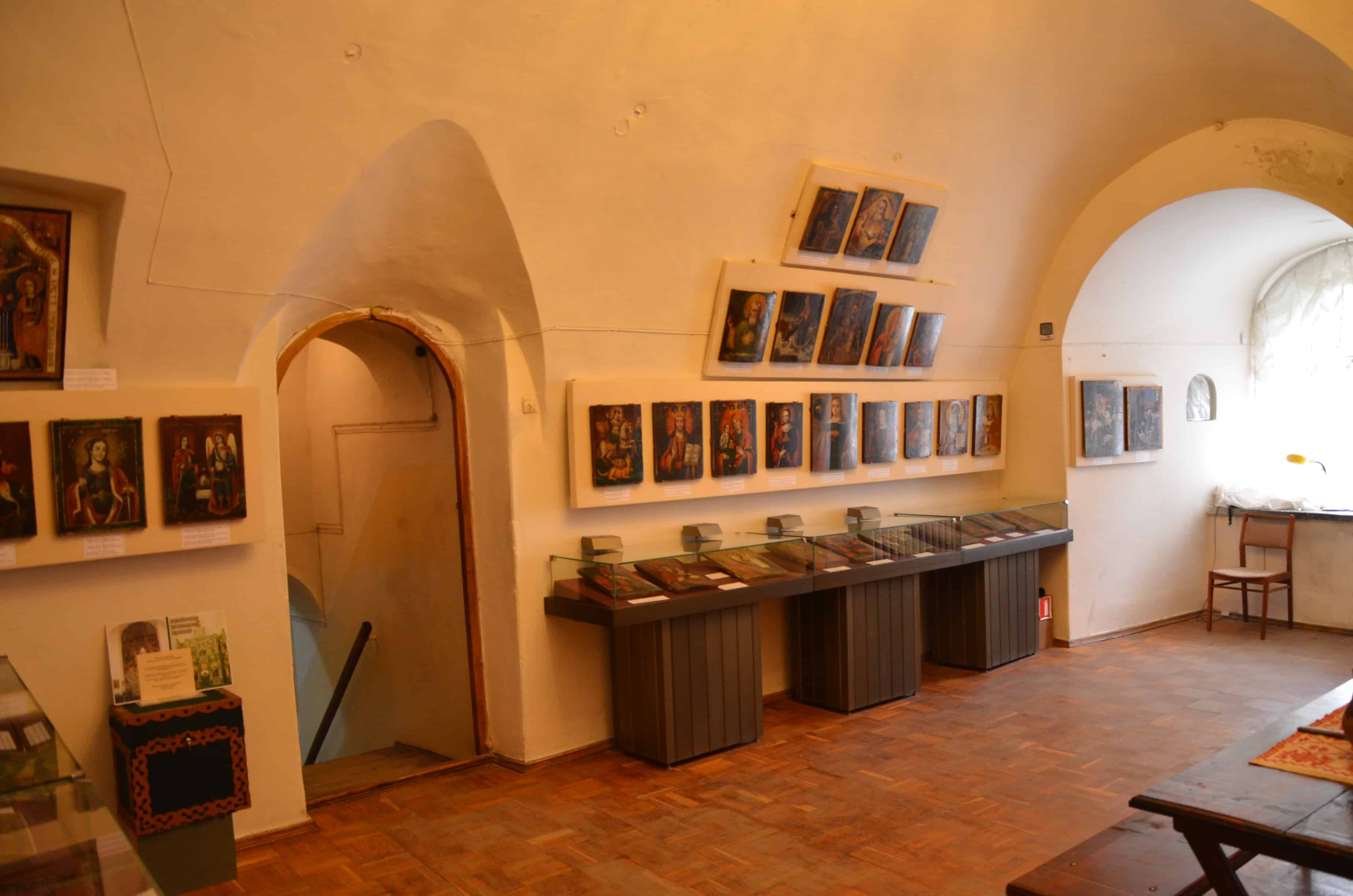 Exhibits inside the Collegium