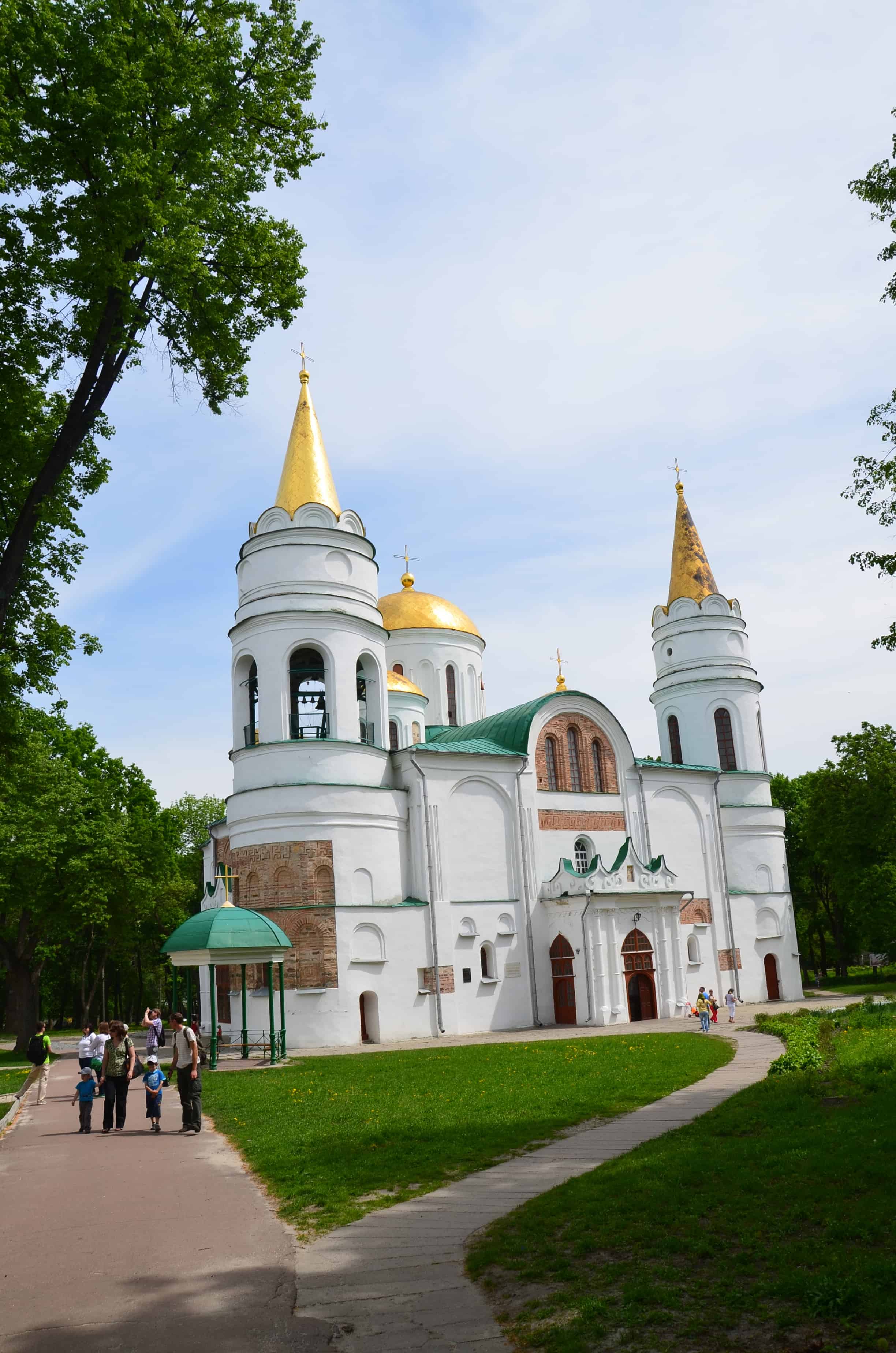 Transfiguration Cathedral at Detinets Park in Chernihiv, Ukraine