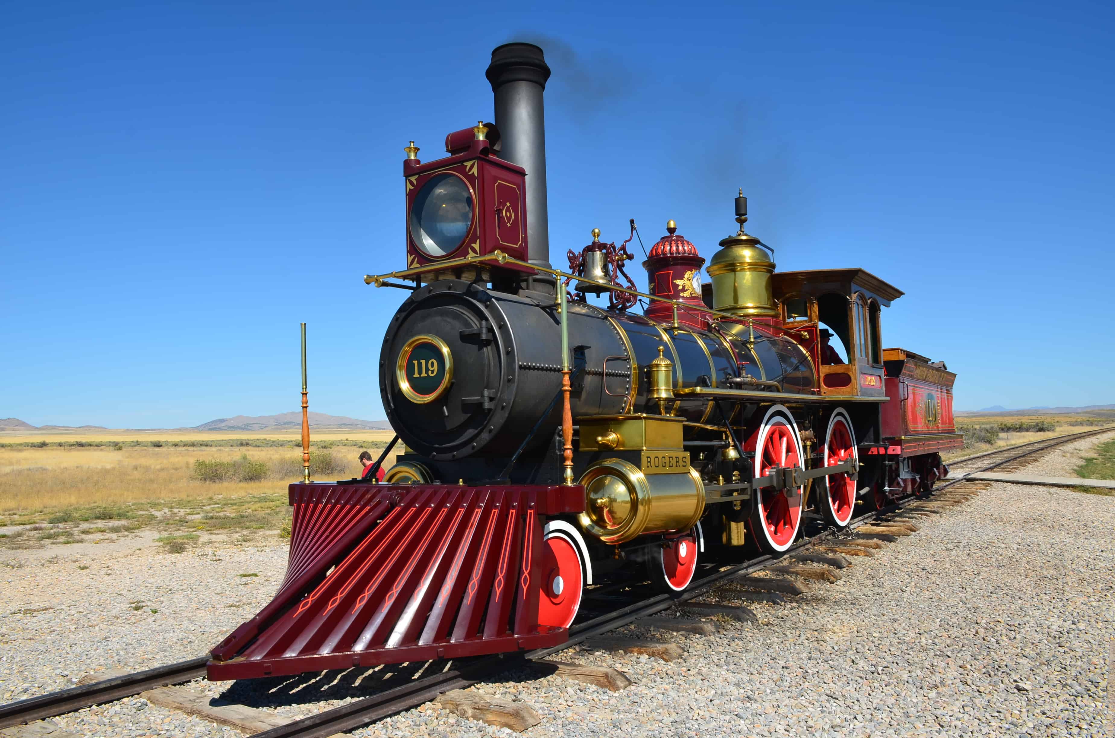 Union Pacific No. 119 at Golden Spike National Historical Park, Promontory Summit, Utah