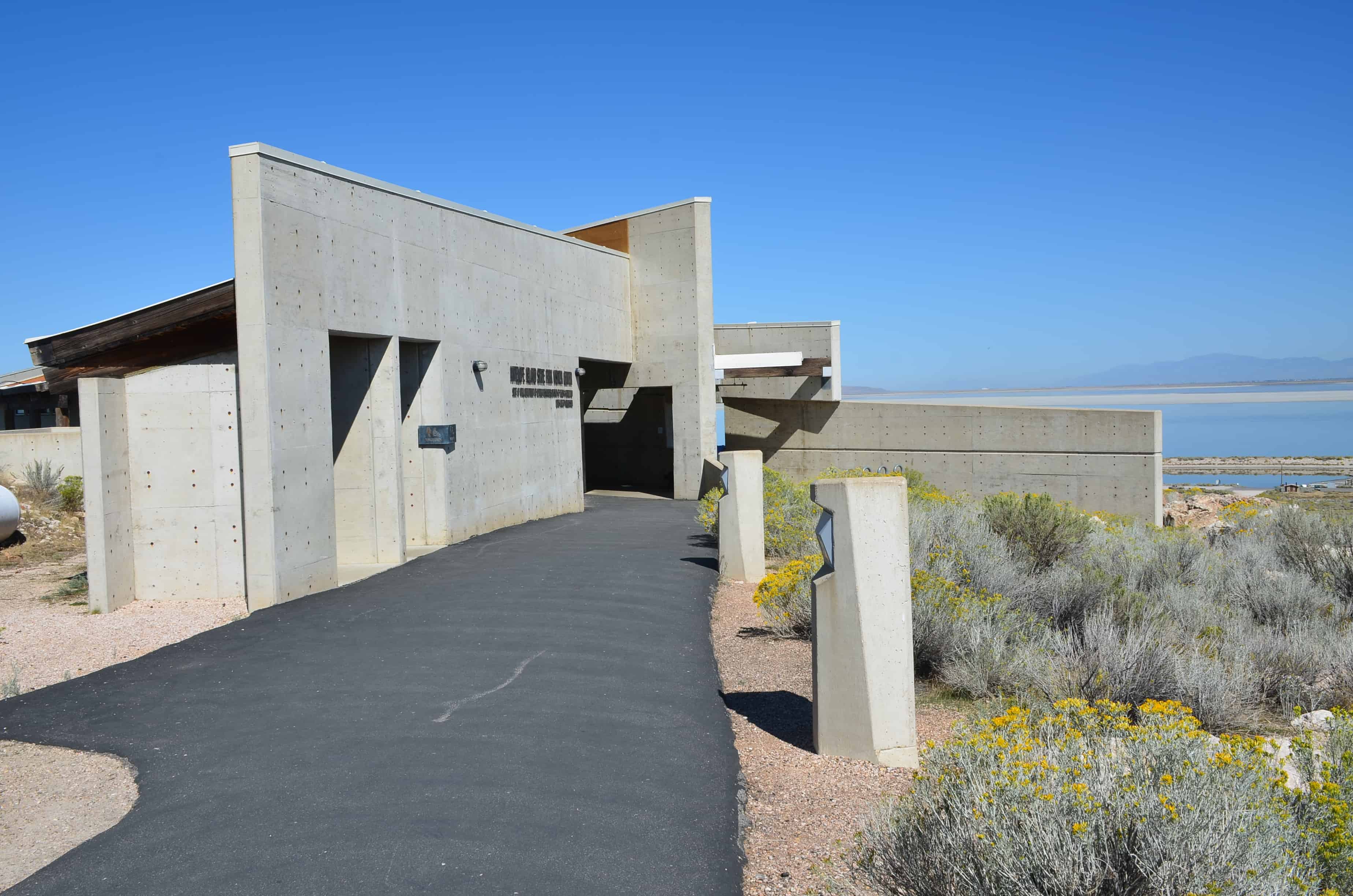 Visitor center at Antelope Island State Park in Utah
