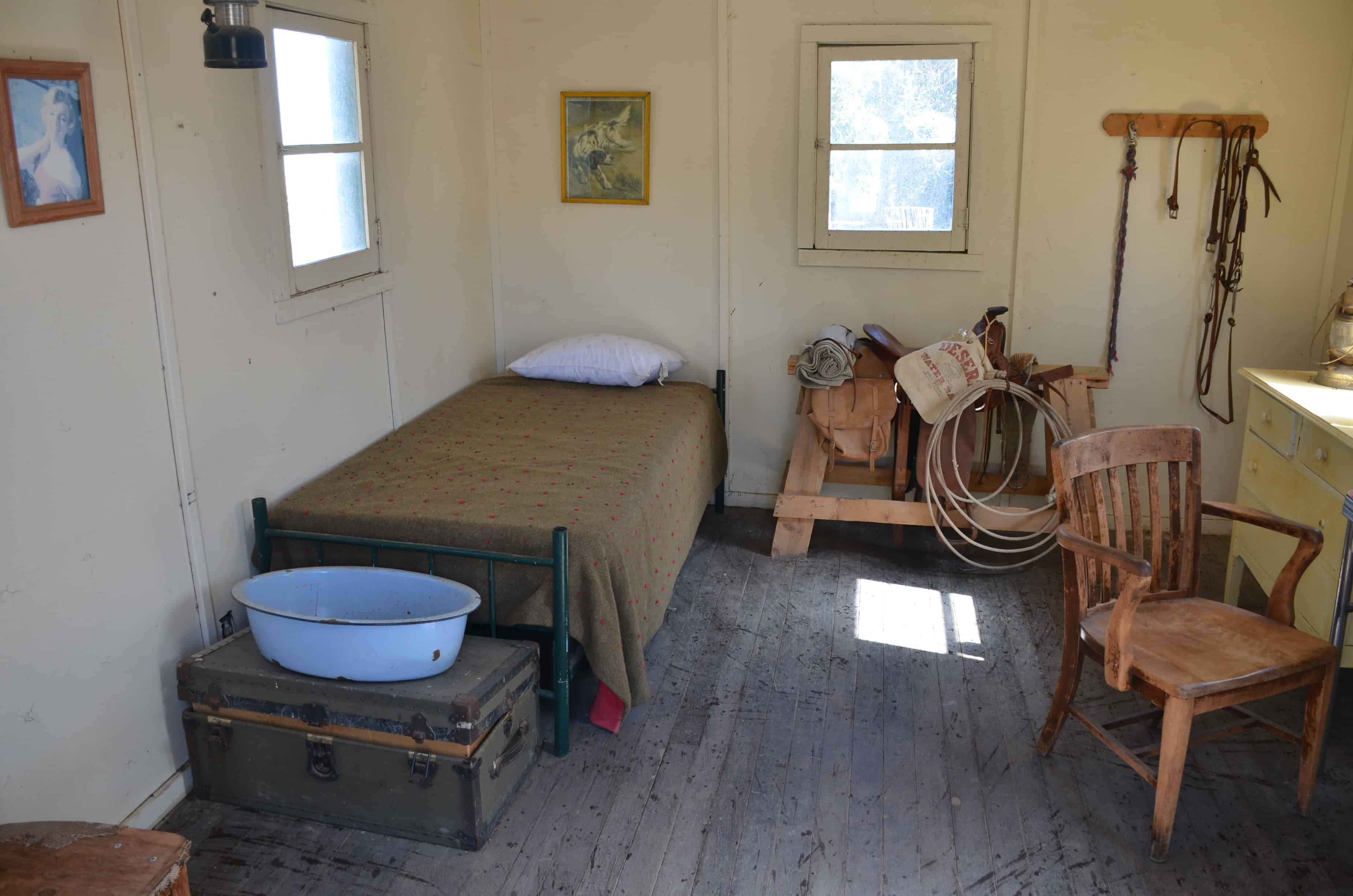 Ranch hand's room at Fielding Garr Ranch at Antelope Island State Park in Utah