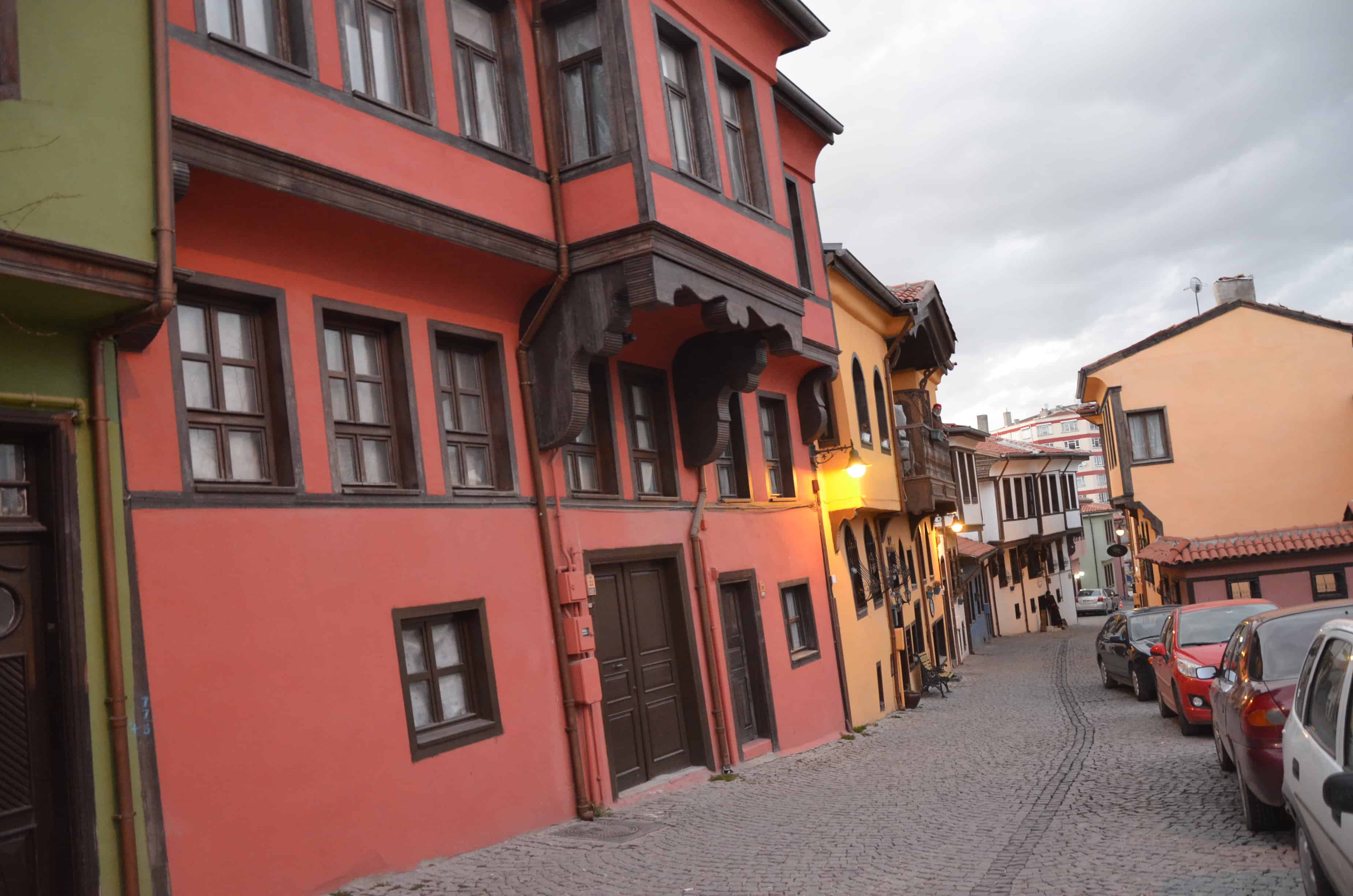 Ottoman homes in Odunpazarı in Eskişehir, Turkey