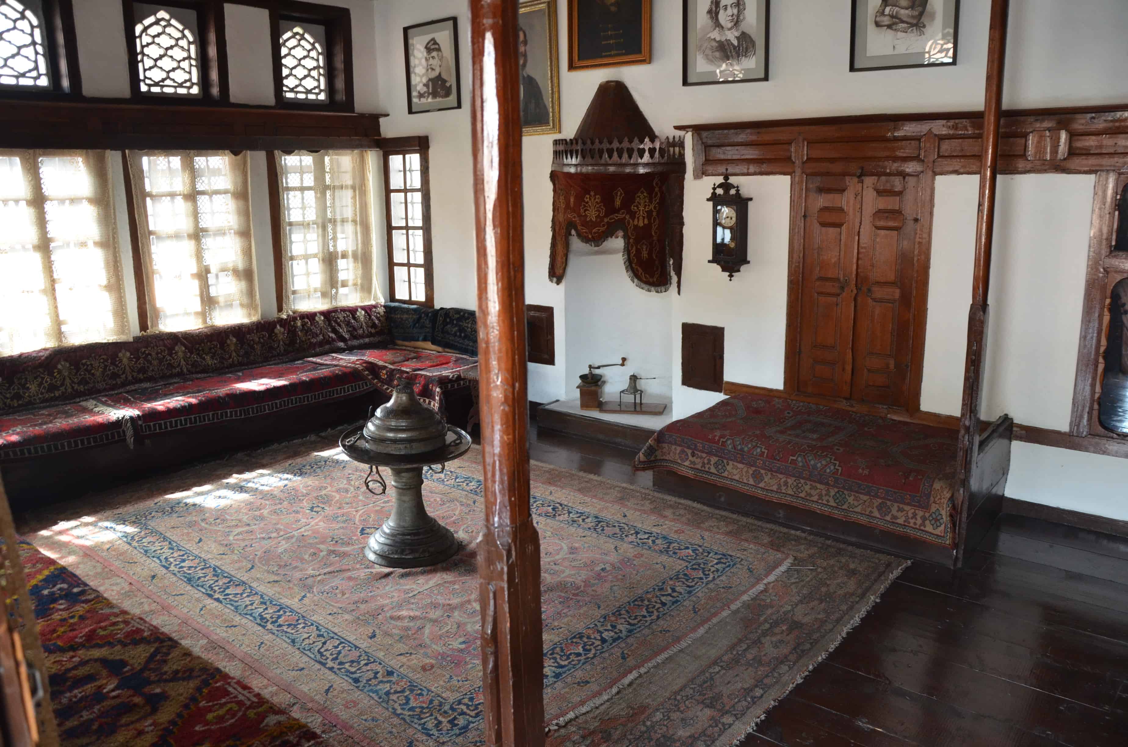 Living room at the Lajos Kossuth House in Kütahya, Turkey