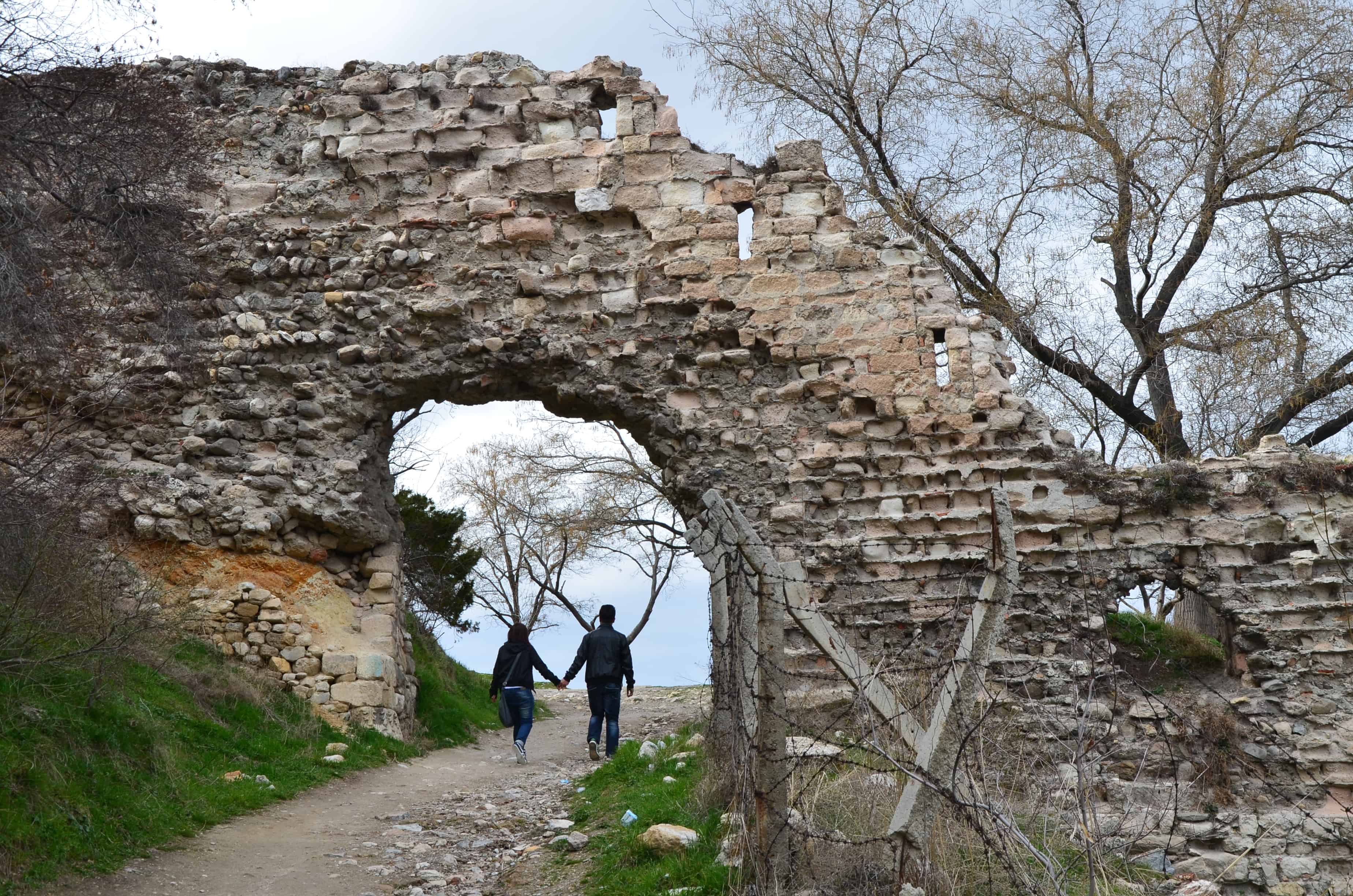 The path up to Kütahya Kalesi in Kütahya, Turkey
