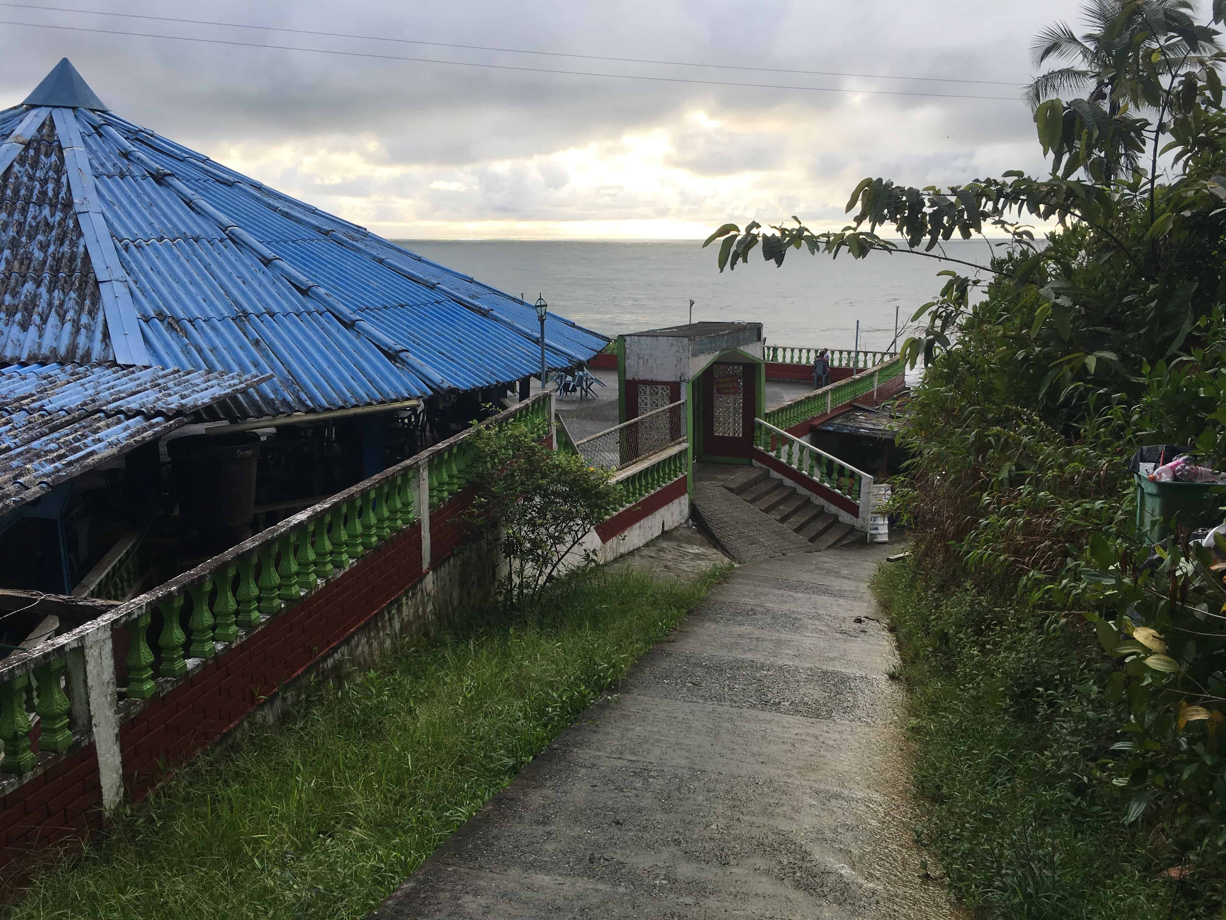 The path to the beach in Ladrilleros, Valle del Cauca, Colombia