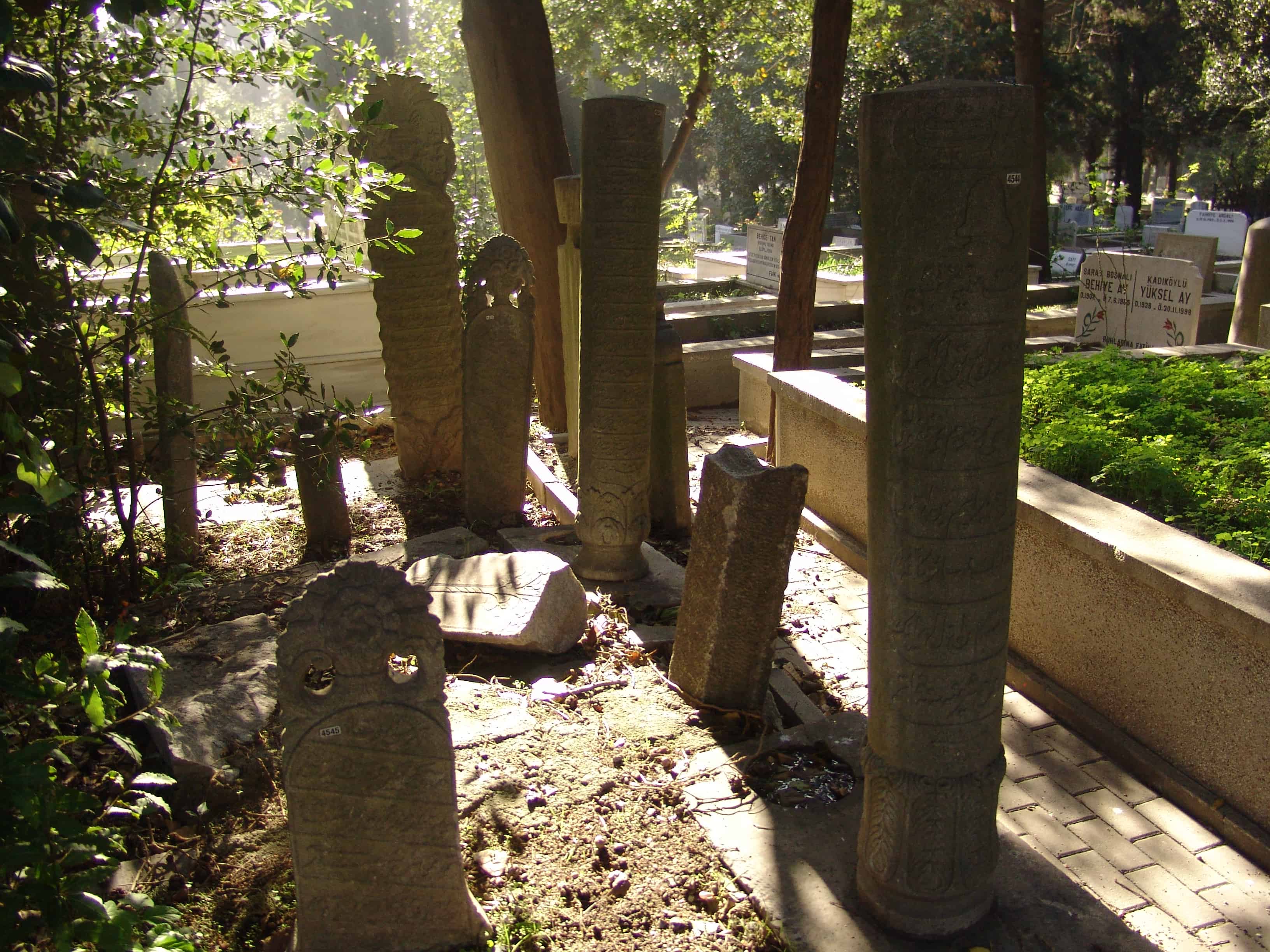 Karacaahmet Mezarlığı in Üsküdar, Istanbul, Turkey