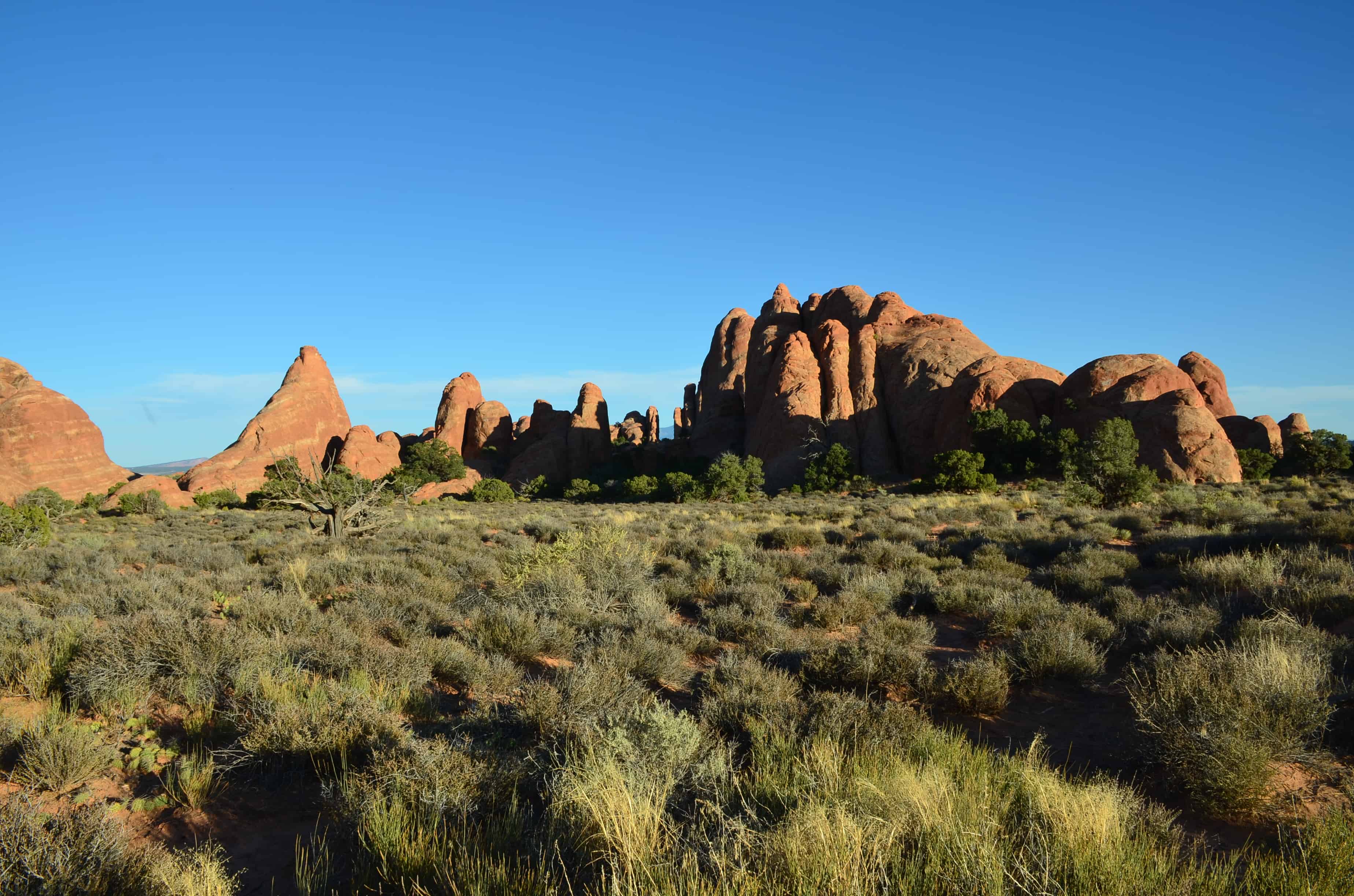 Skyline Arch area at Arches National Park in Utah