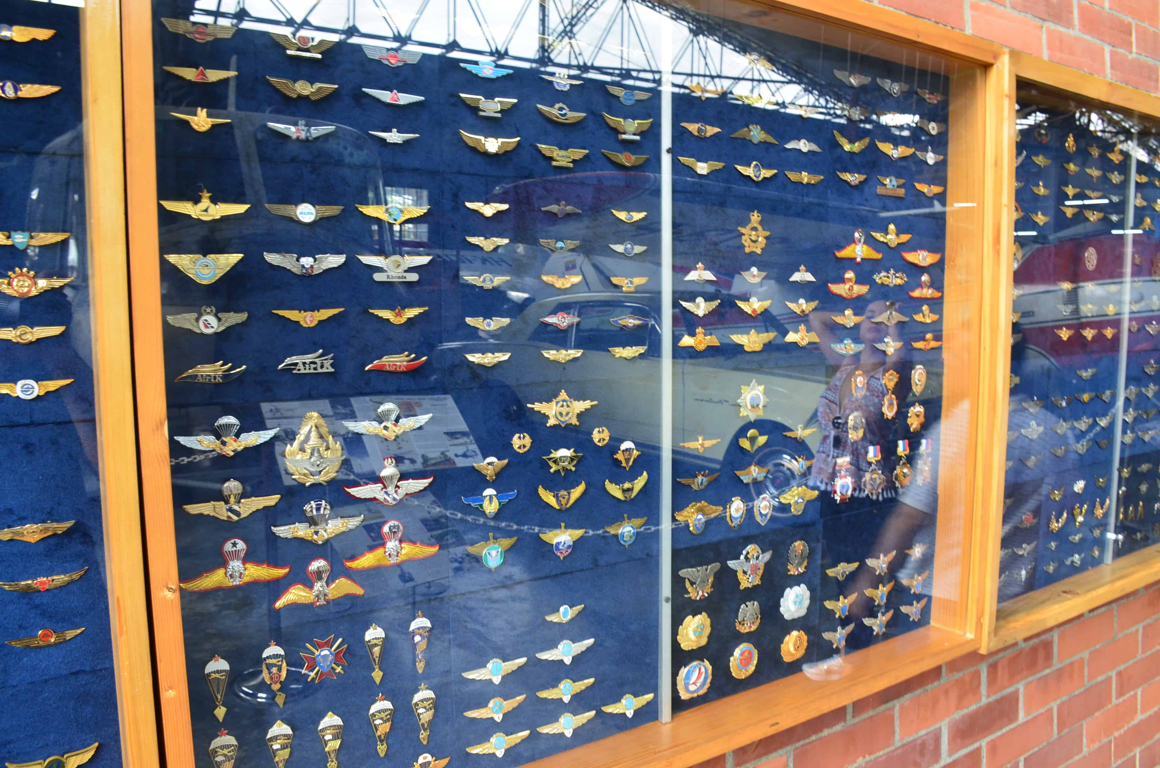 Airline wings at Fénix Air Museum in Palmira, Valle del Cauca, Colombia