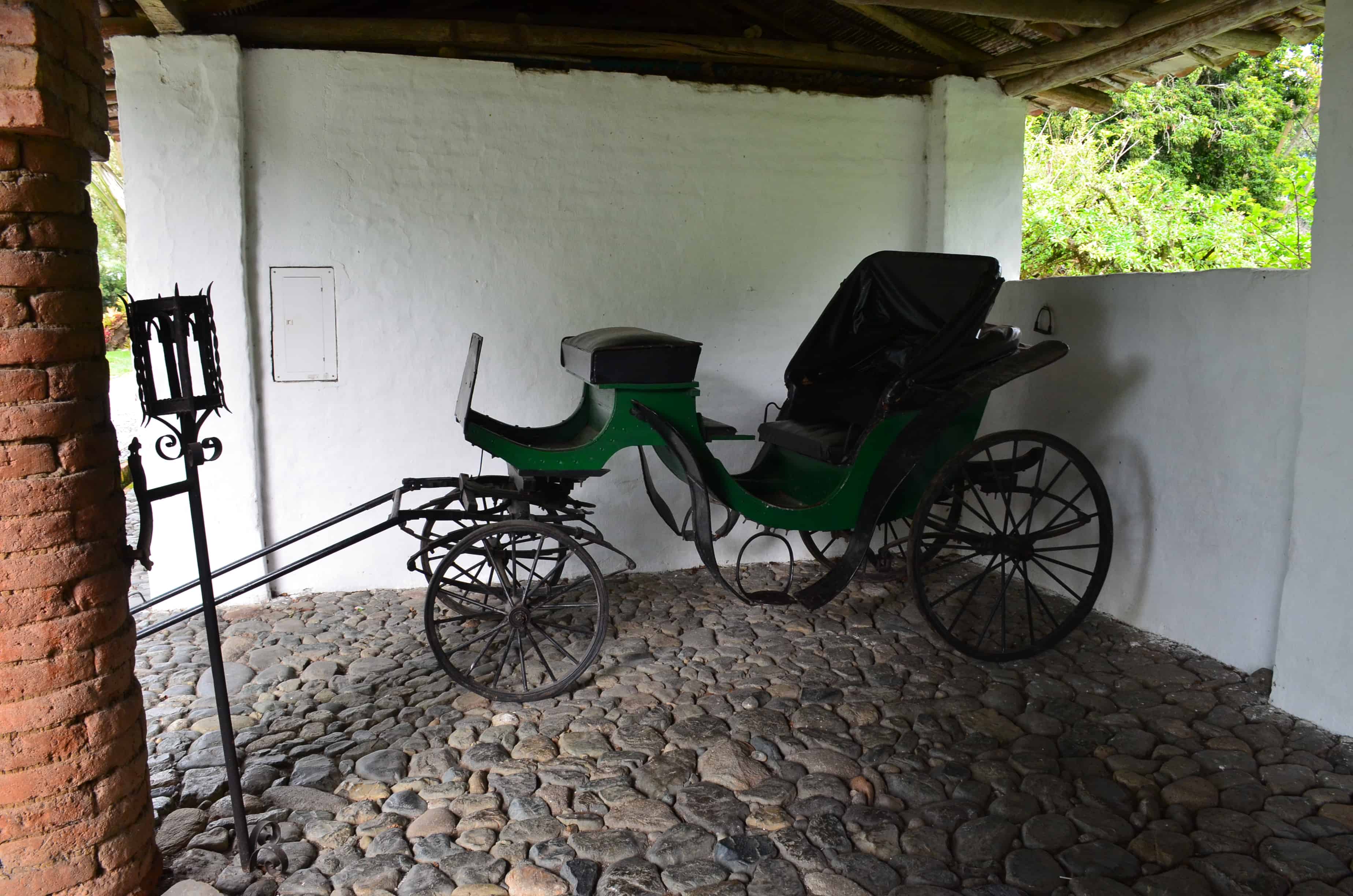 Carriage house at Hacienda Piedechinche at the Sugarcane Museum in Valle del Cauca, Colombia