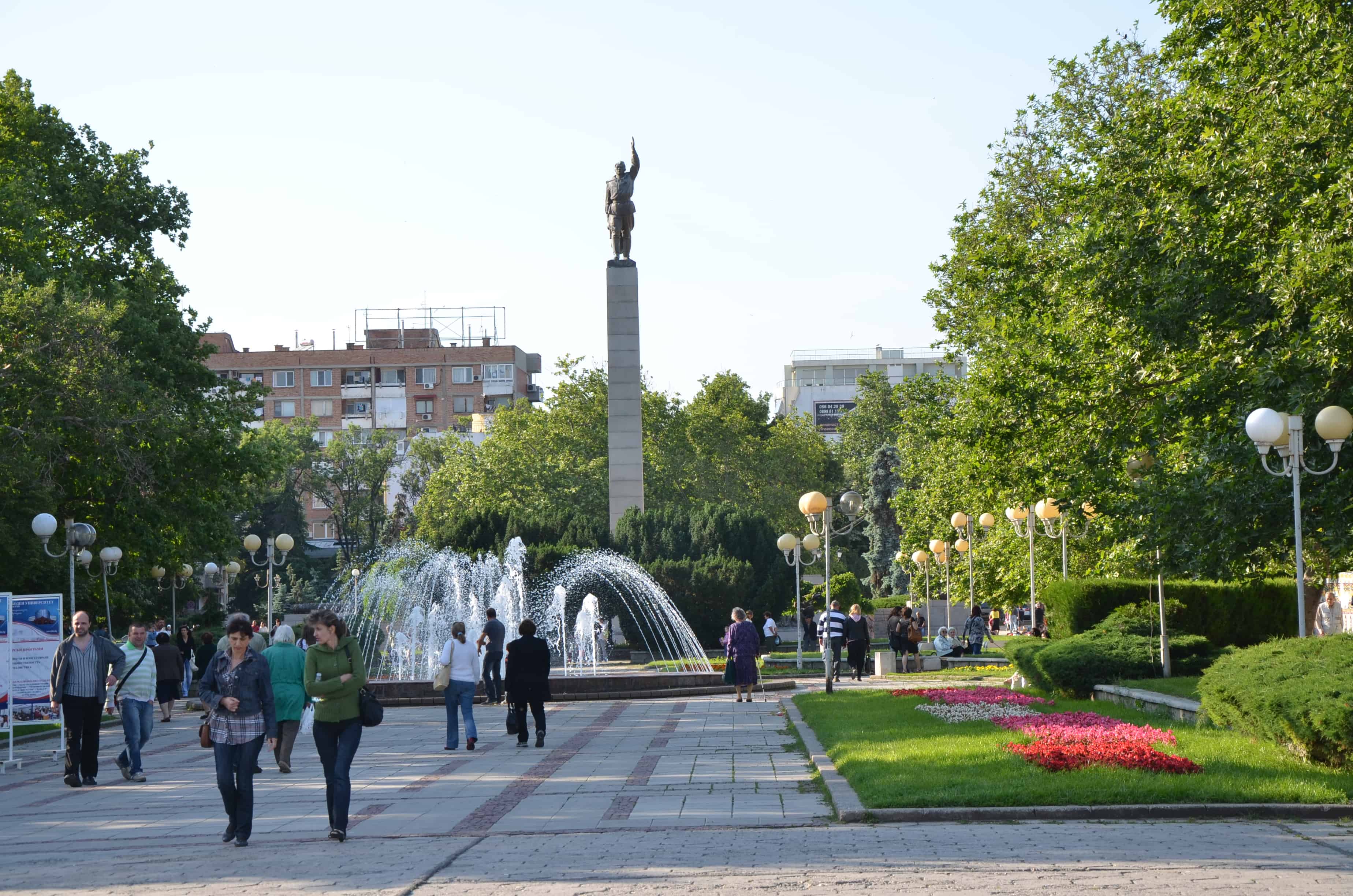 Troykata Square in Burgas, Bulgaria