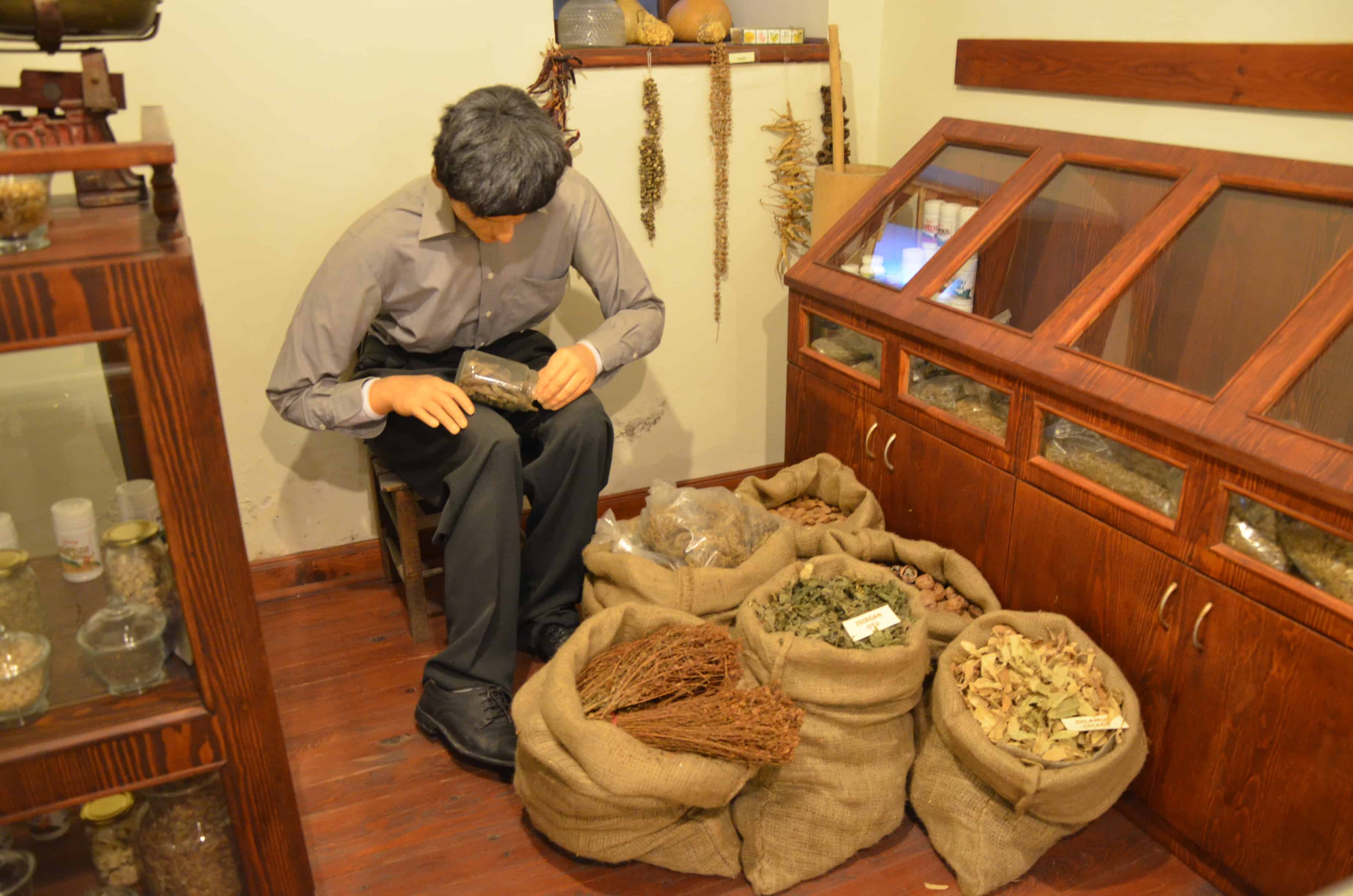 Spice man at the City History Museum in Safranbolu, Turkey