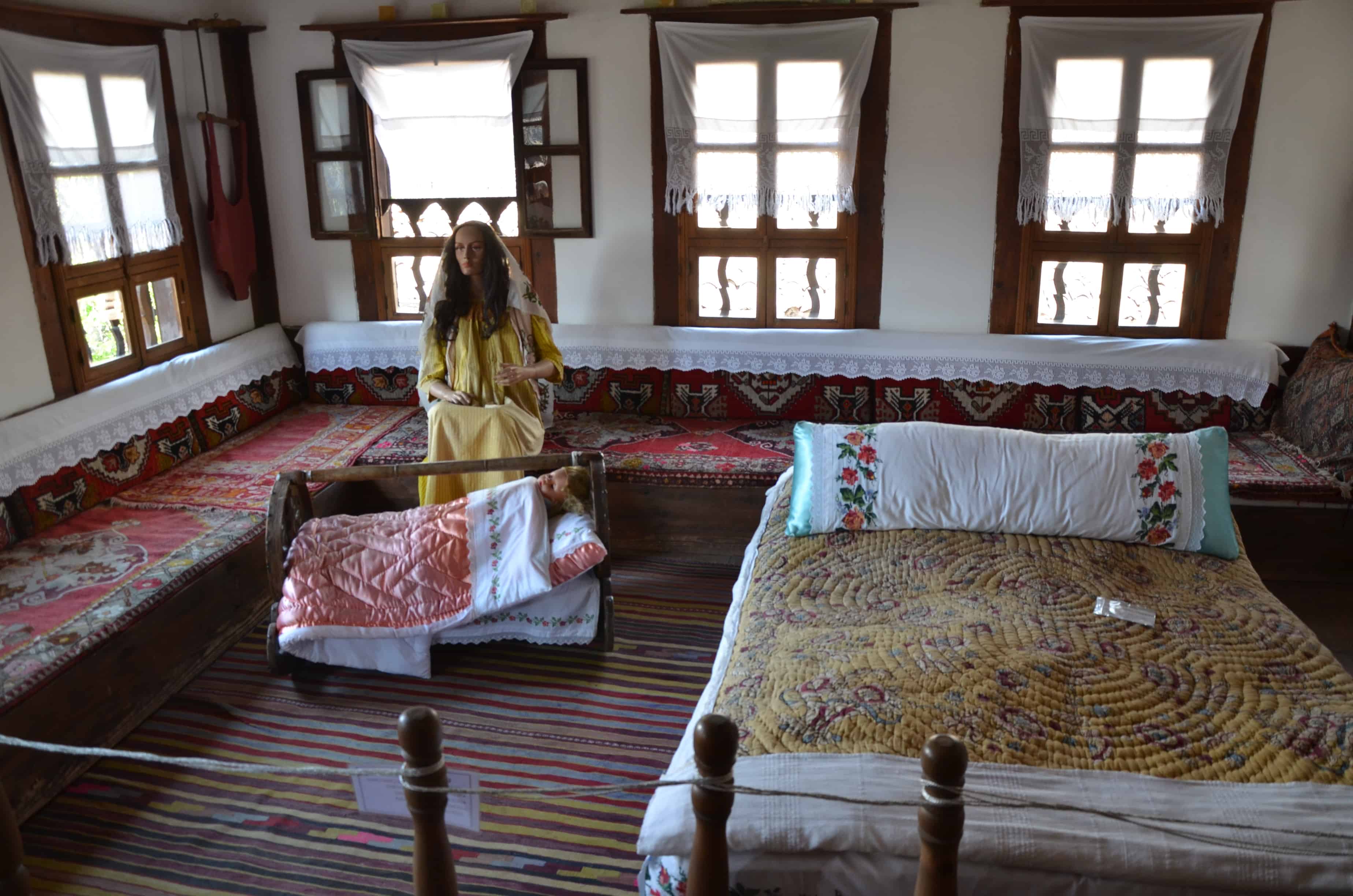 Bedroom in the Kaymakamlar House in Safranbolu, Turkey
