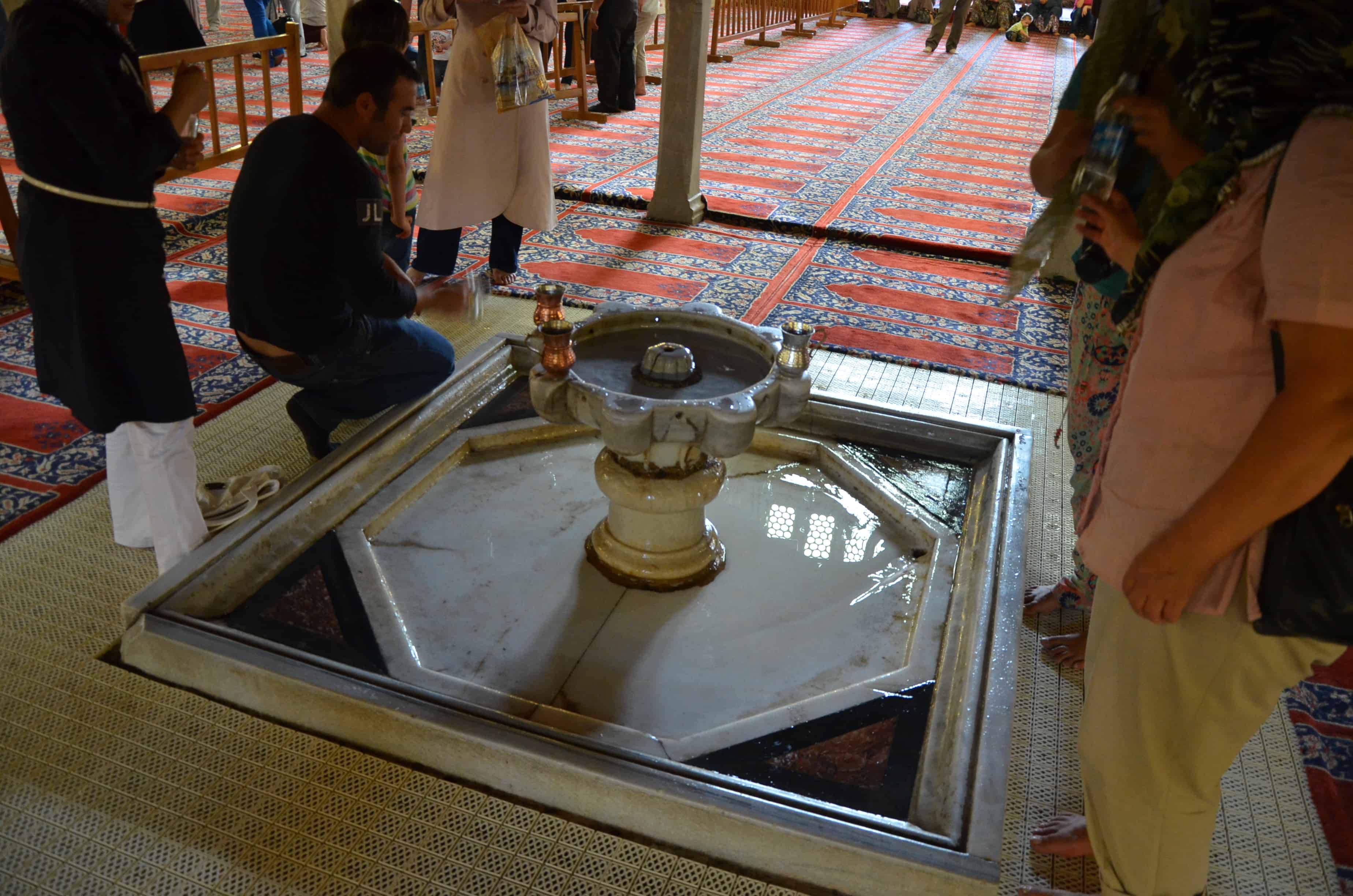 Fountain under the muezzin's loge at the Selimiye Mosque in Edirne, Turkey at the Selimiye Mosque in Edirne, Turkey