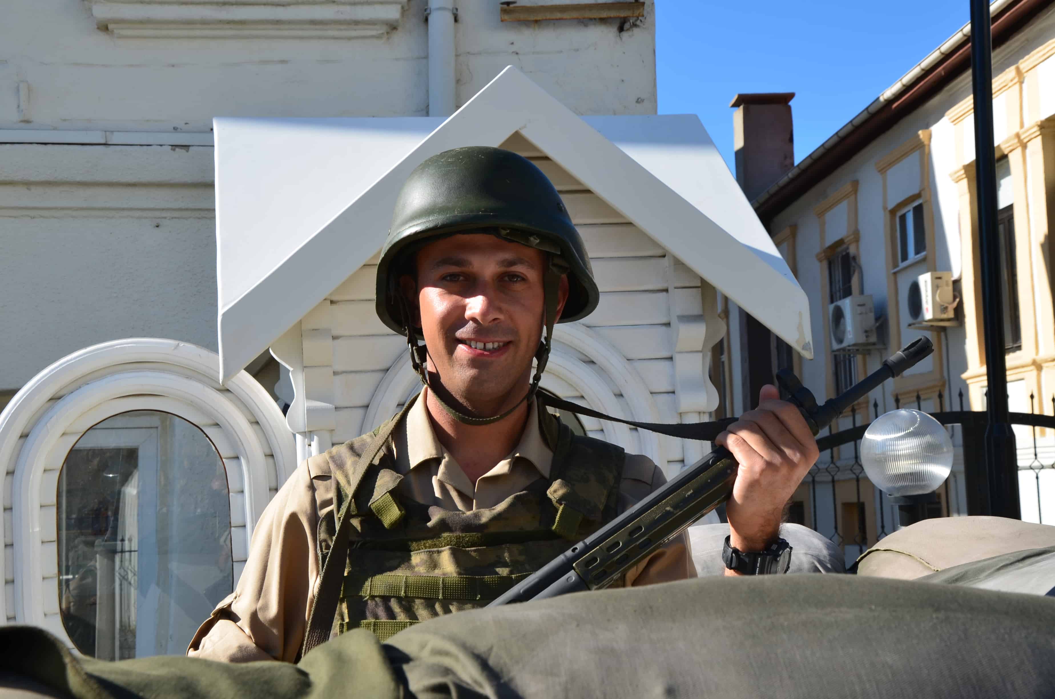 Turkish soldier in Çanakkale, Turkey