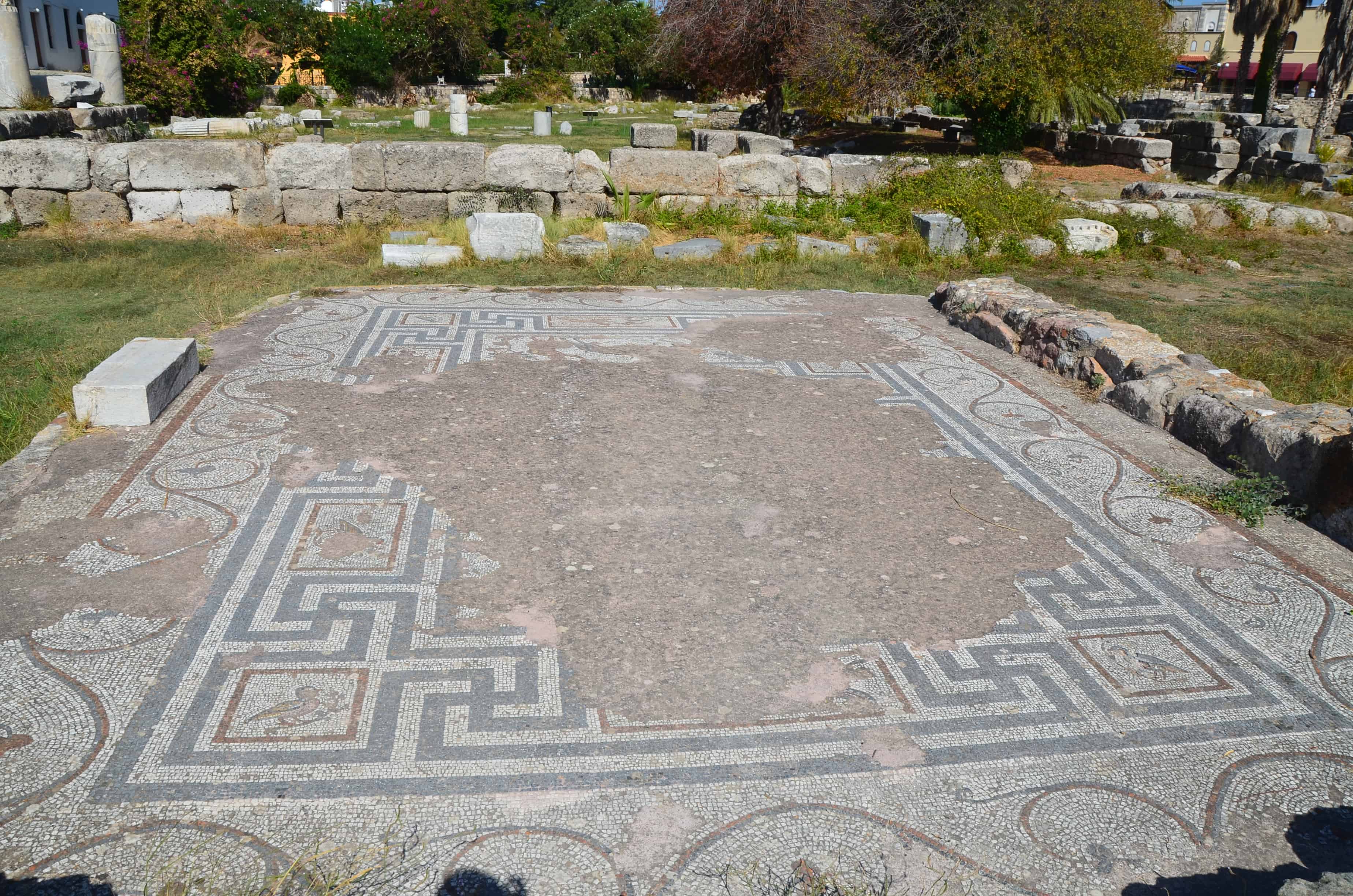 Mosaic at the Agora in Kos, Greece