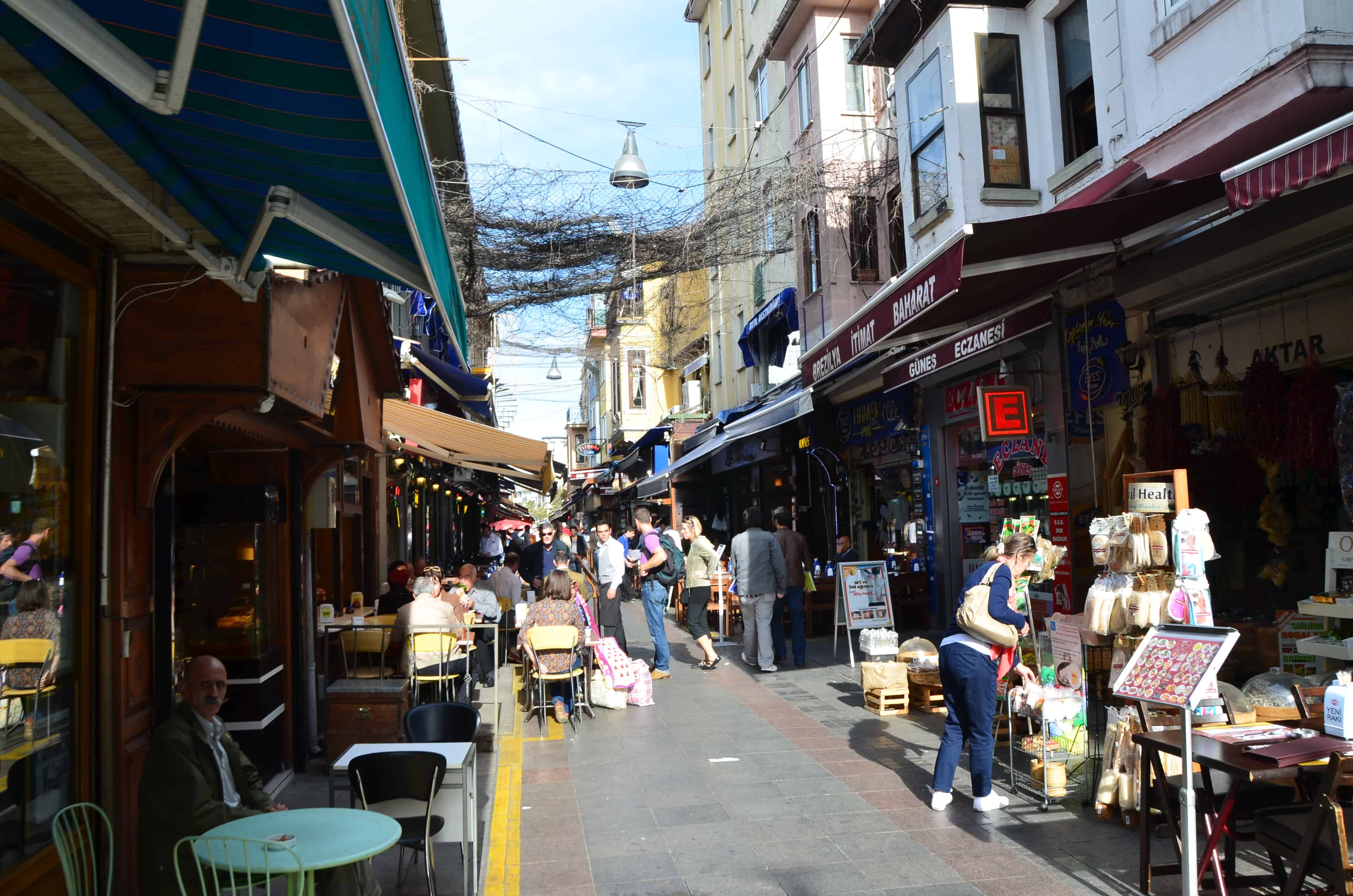A street in central Kadıköy, Istanbul, Turkey