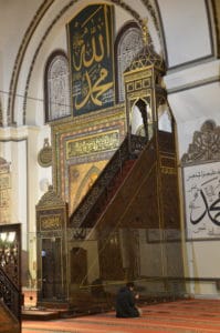 Minbar of the Grand Mosque in Bursa, Turkey