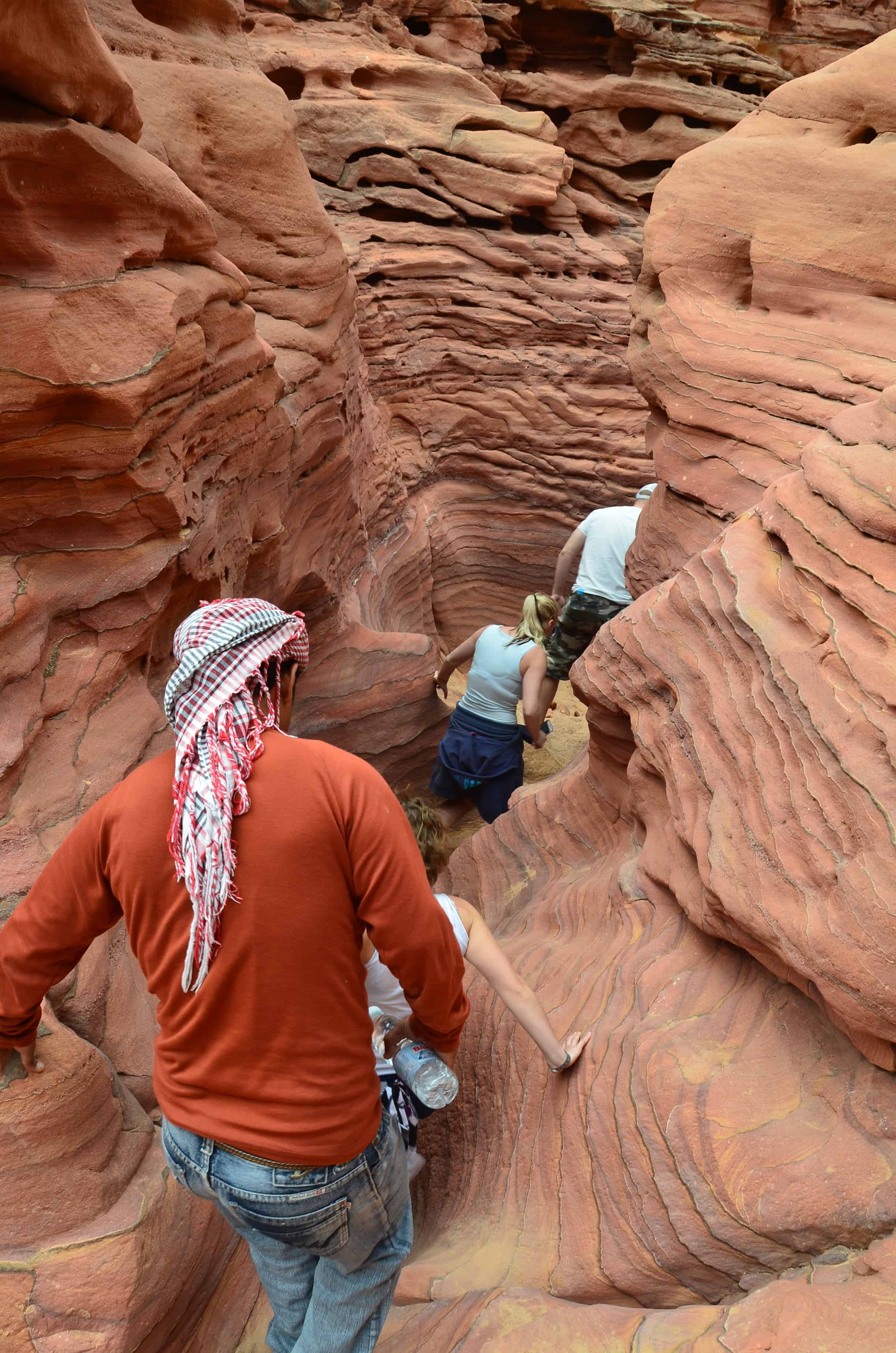 Fake Colored Canyon in Sinai, Egypt