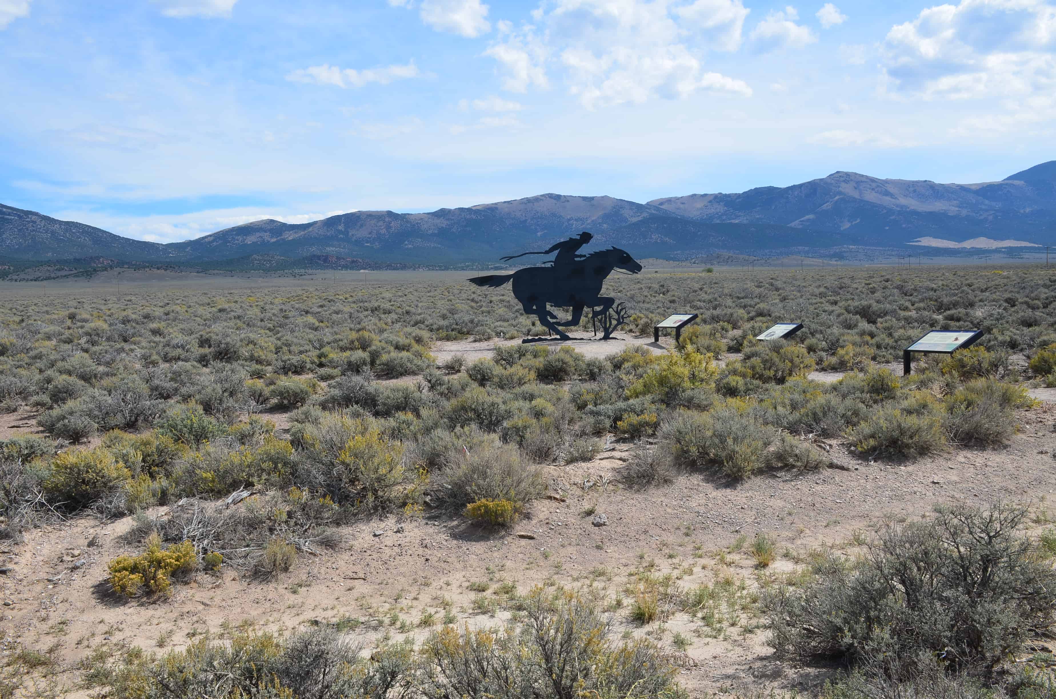 Pony Express trail at the Schellbourne Rest Area in Nevada