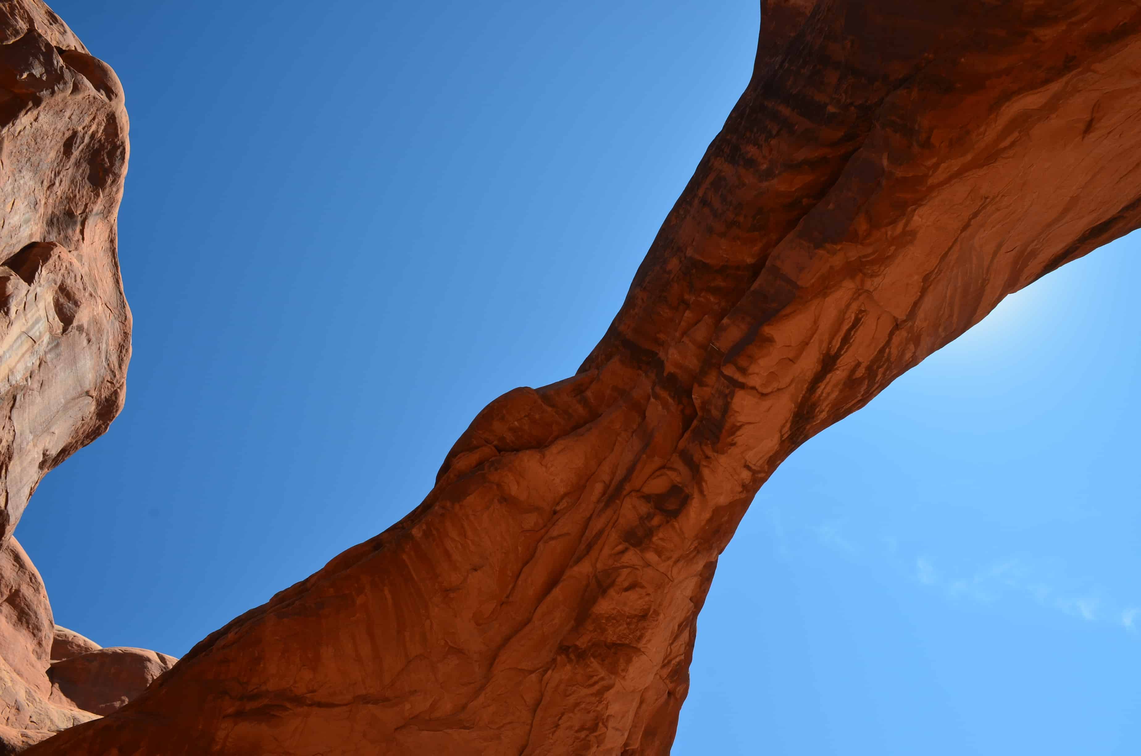 Double Arch at the Windows Section at Arches National Park in Utah