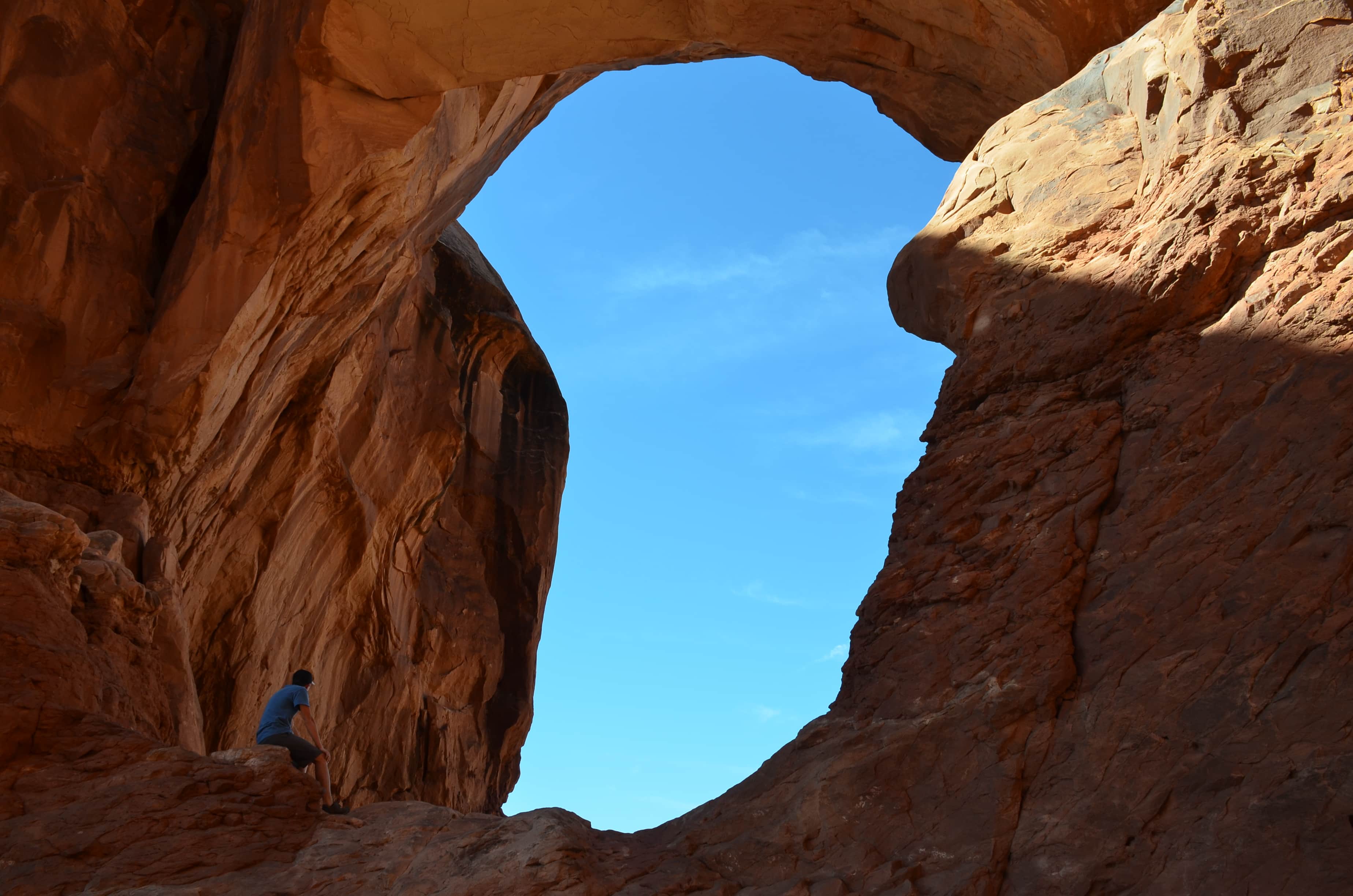 Double Arch at the Windows Section at Arches National Park in Utah