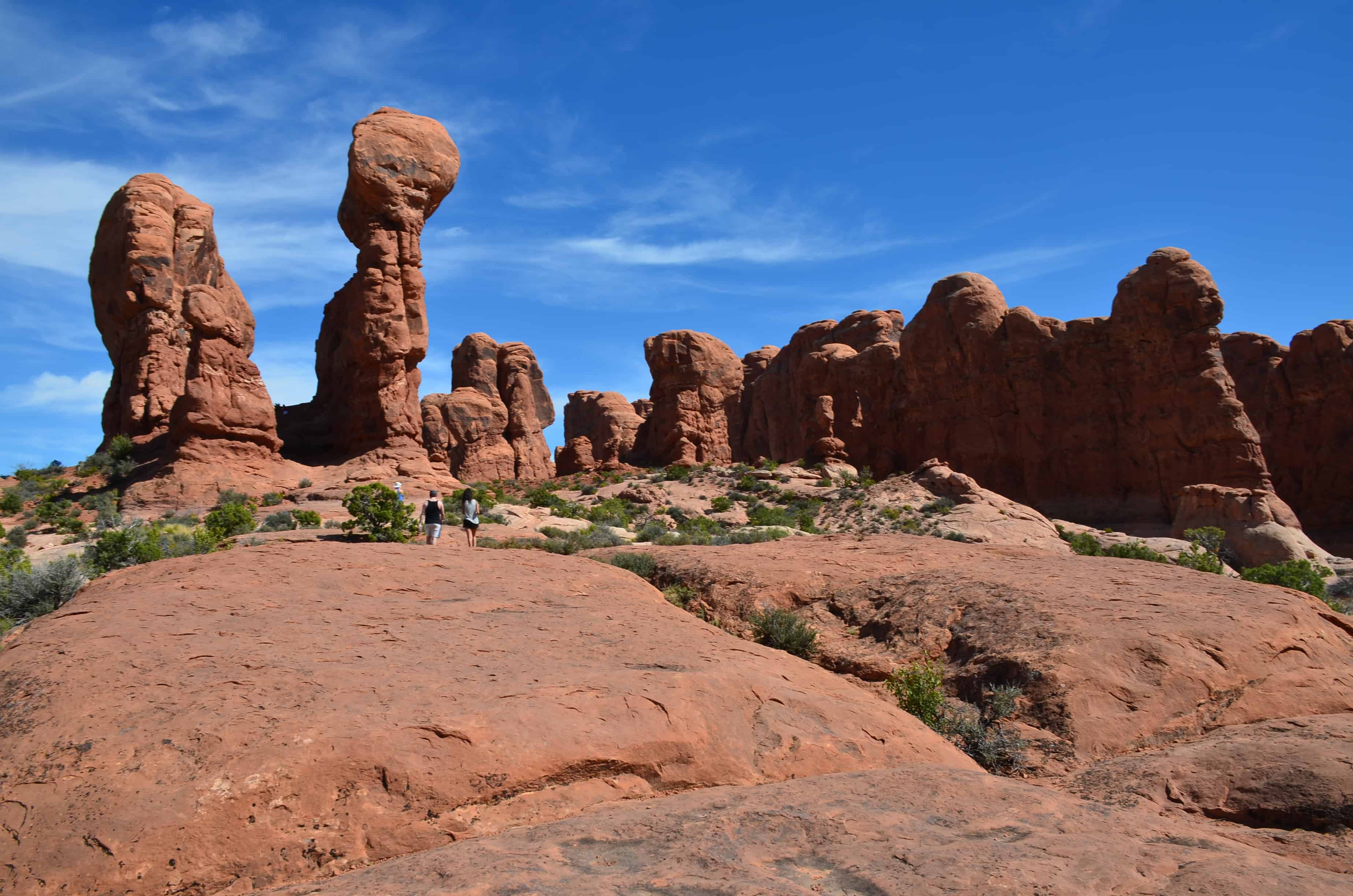 Garden of Eden at the Windows Section at Arches National Park in Utah