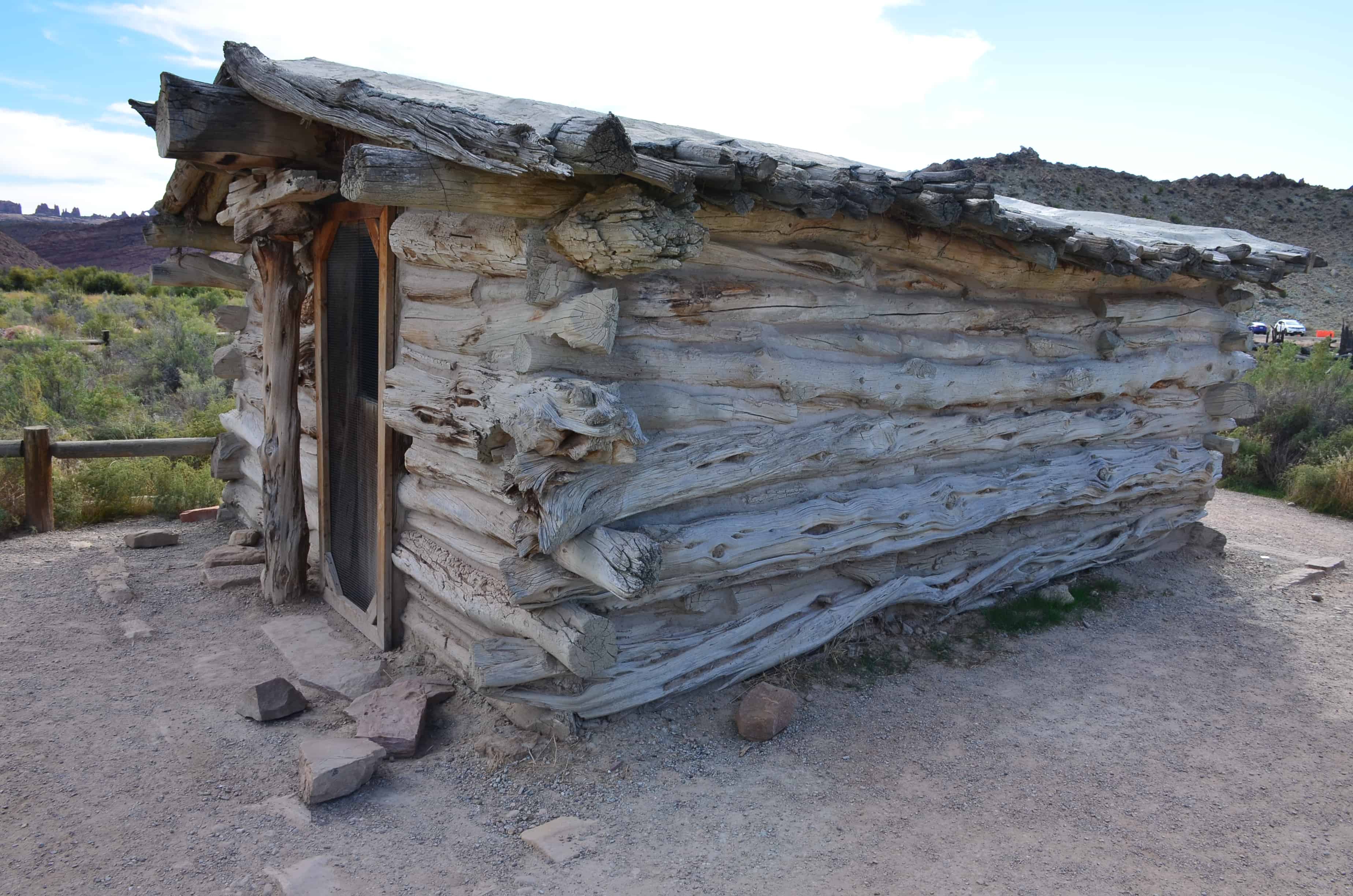 Second cabin at Wolfe Ranch at Arches National Park in Utah