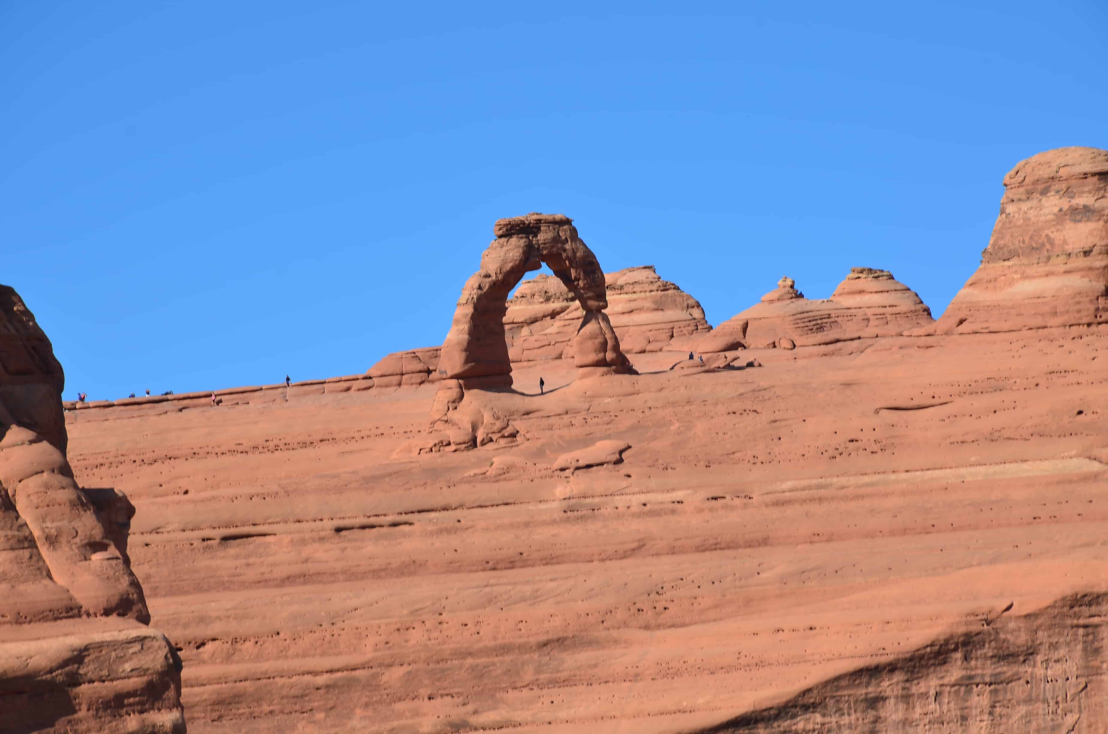 Delicate Arch from Upper Delicate Arch Viewpoint at Arches National Park in Utah