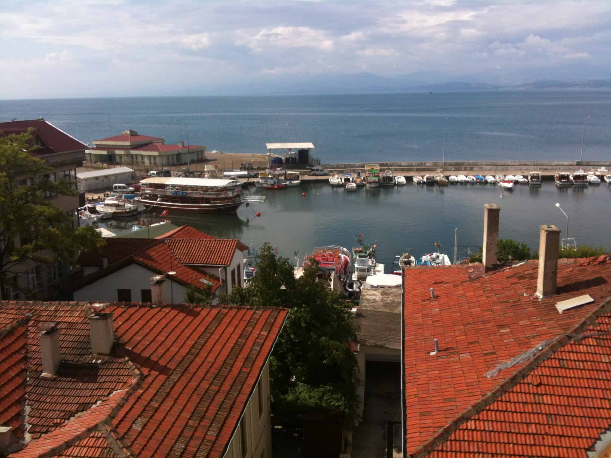 View from the Reis Otel in Sinop, Turkey