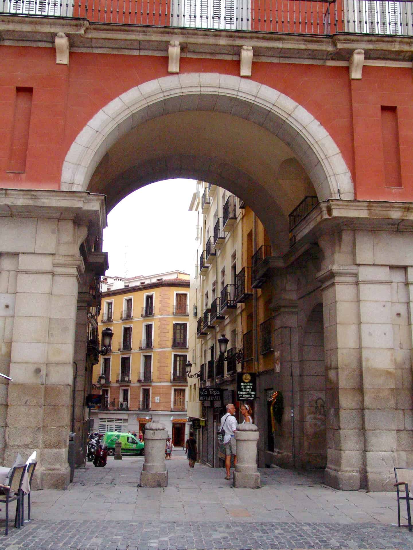 An entrance to Plaza Mayor