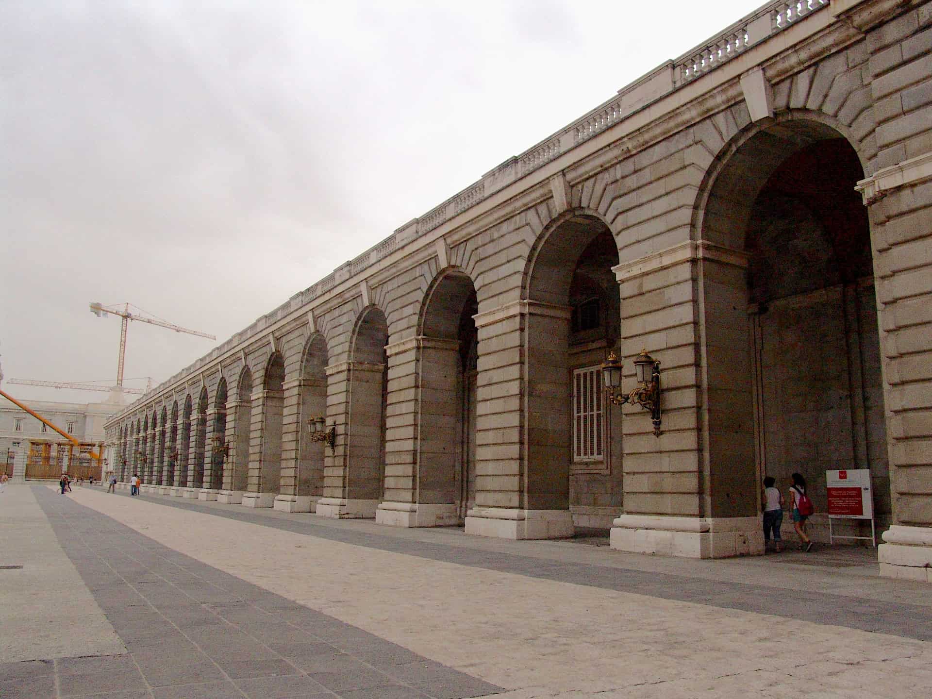 Arched colonnade