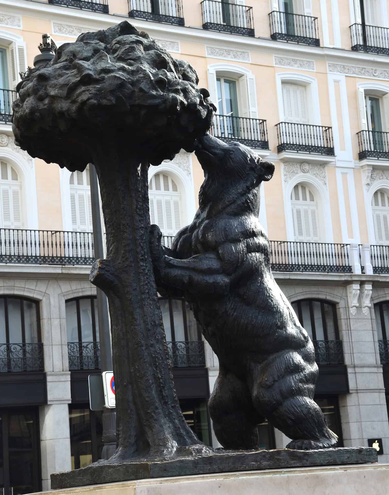 The Bear and the Strawberry Tree at Puerta del Sol in the Historic Center of Madrid, Spain