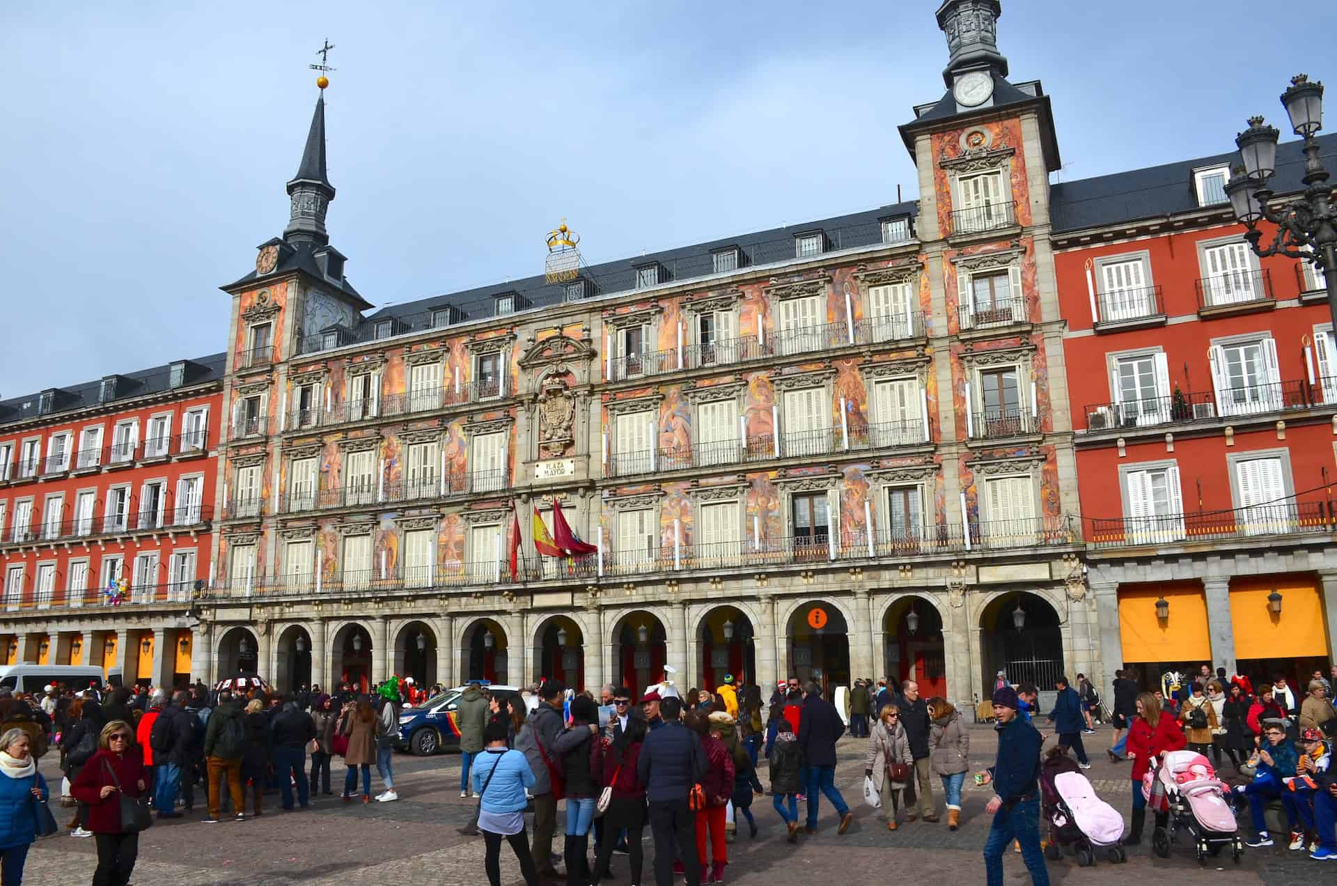 Casa de la Panadería in Plaza Mayor in the Historic Center of Madrid, Spain