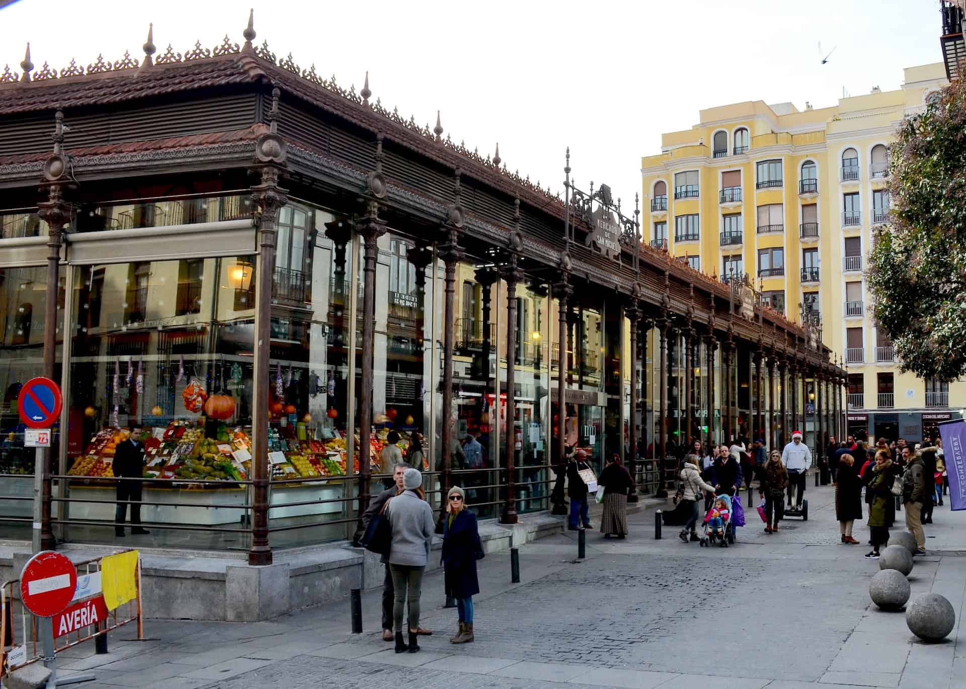 San Miguel Market in the Historic Center of Madrid, Spain