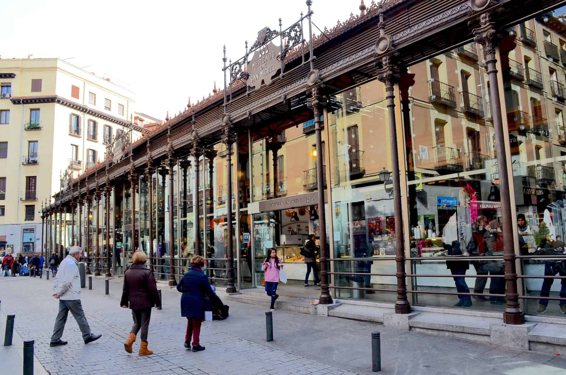 San Miguel Market in the Historic Center of Madrid, Spain