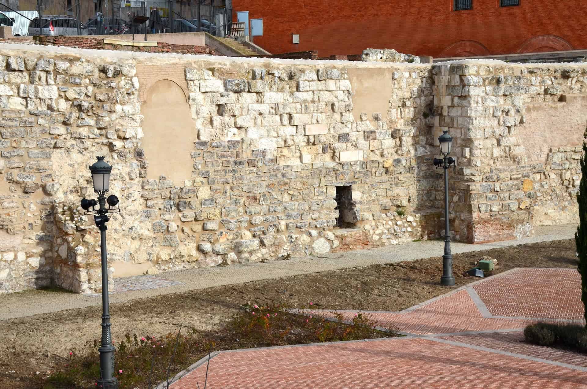 Arab Walls in the Historic Center of Madrid, Spain