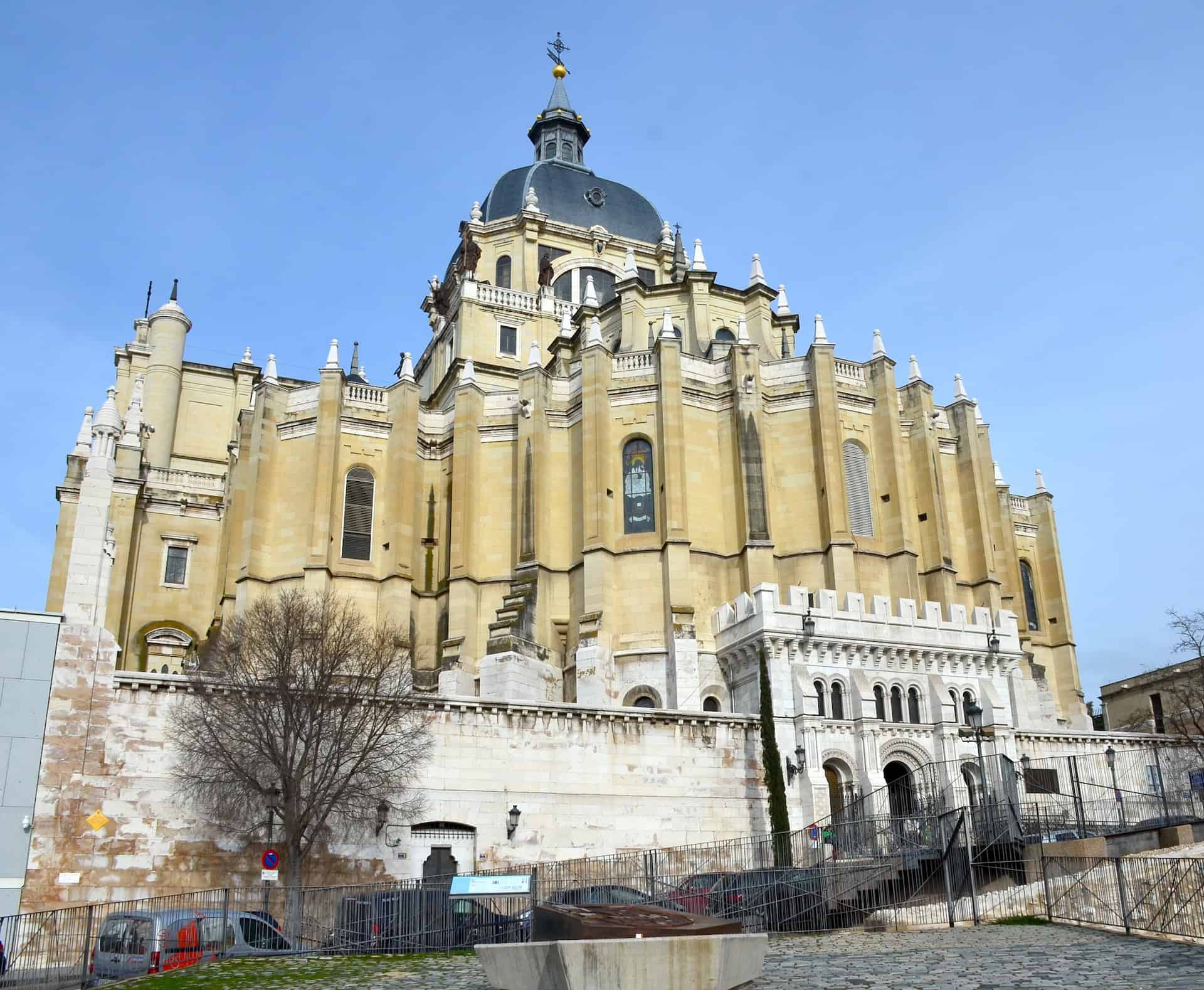 Apse of the Almudena Cathedral in Madrid, Spain