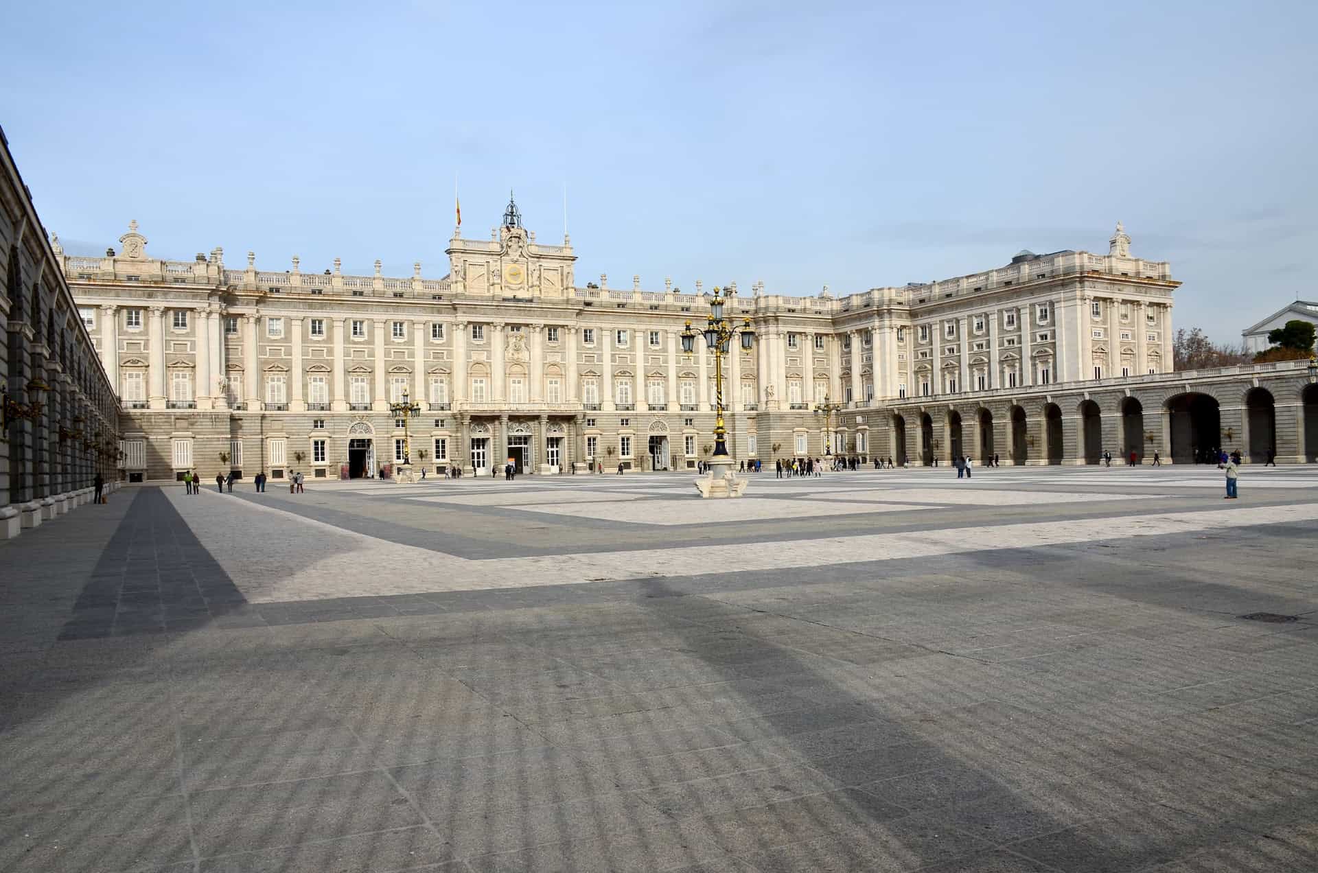 Armory Square at the Royal Palace in Madrid, Spain